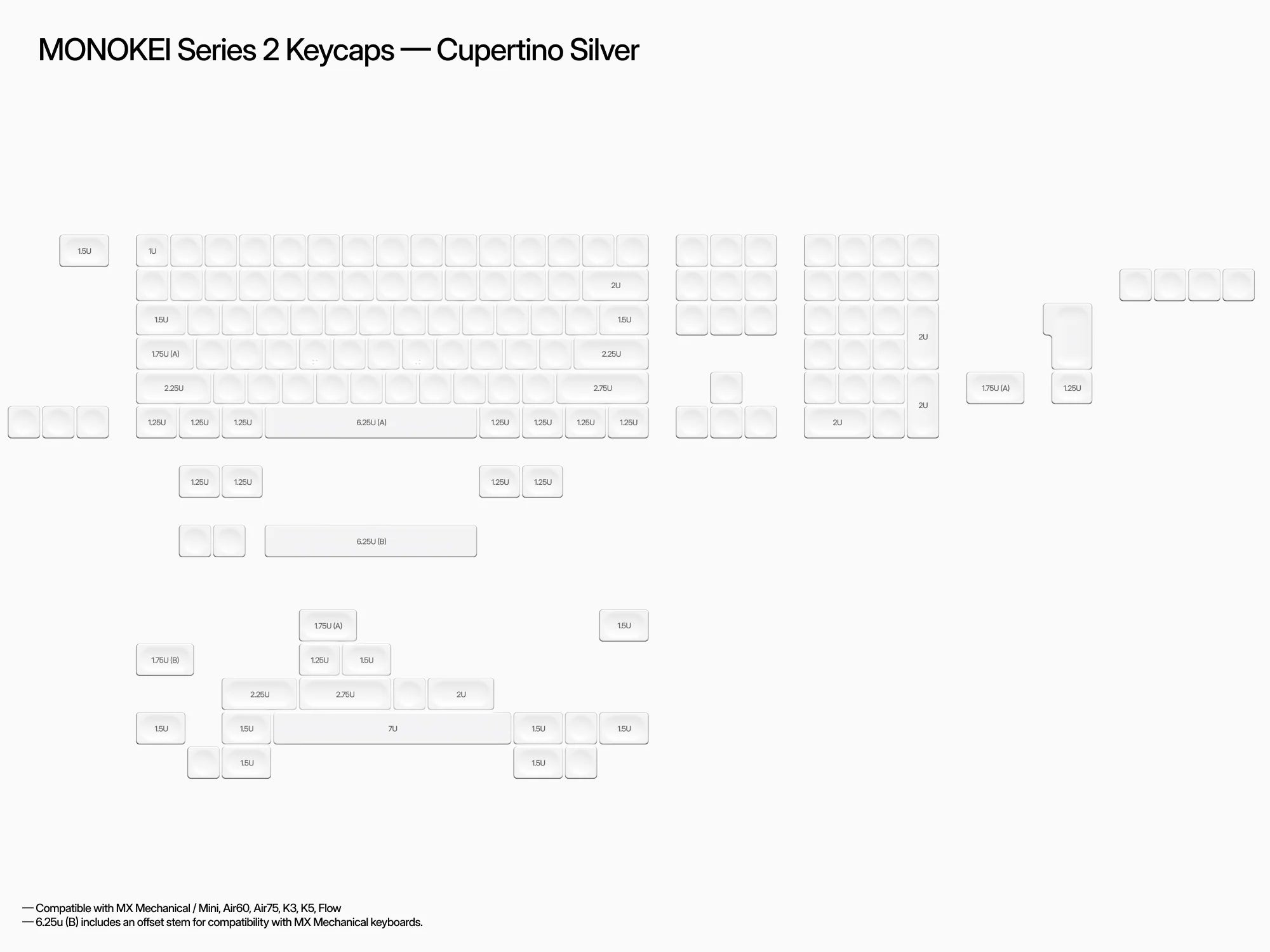 MONOKEI Series 2 Low Profile Keycaps – qwertyqop