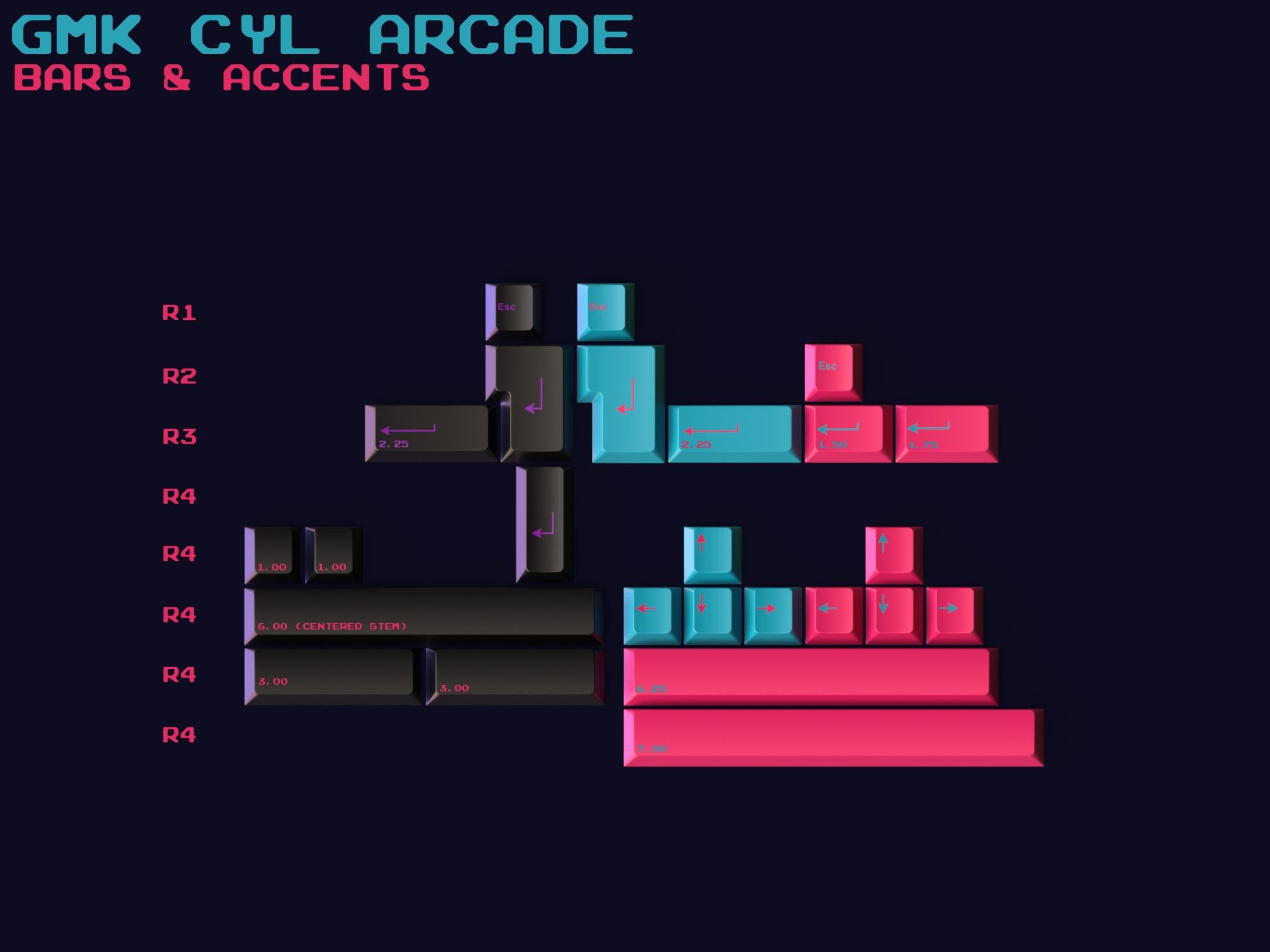 [Group Buy] GMK Arcade Keycaps