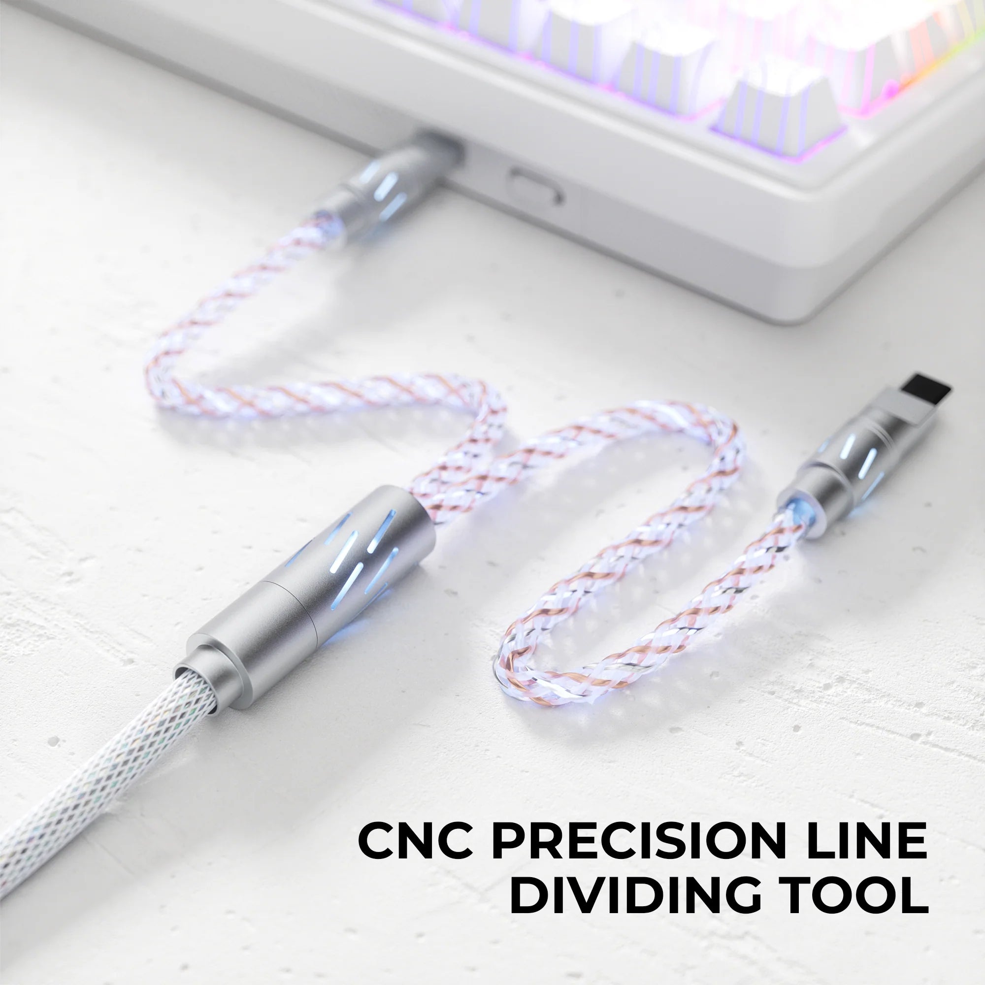 XVX CC8 1-to-2 Split RGB Braided Cable - 8K Polling Rate Support