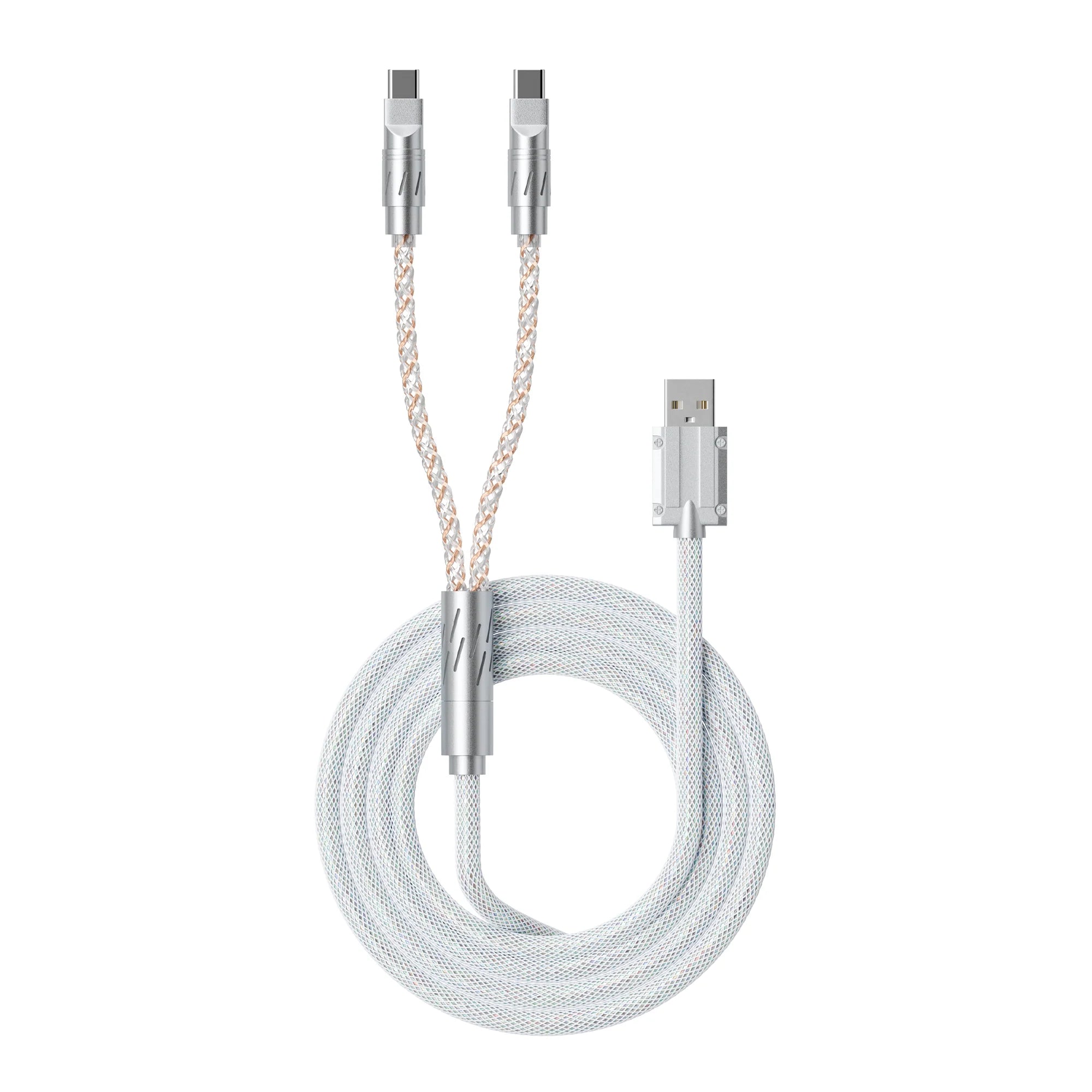 XVX CC8 1-to-2 Split RGB Braided Cable - 8K Polling Rate Support