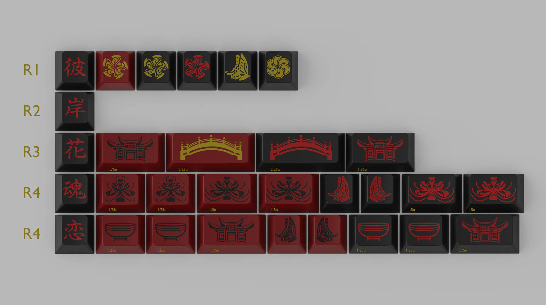 GMK CYL Higanbana Keycaps