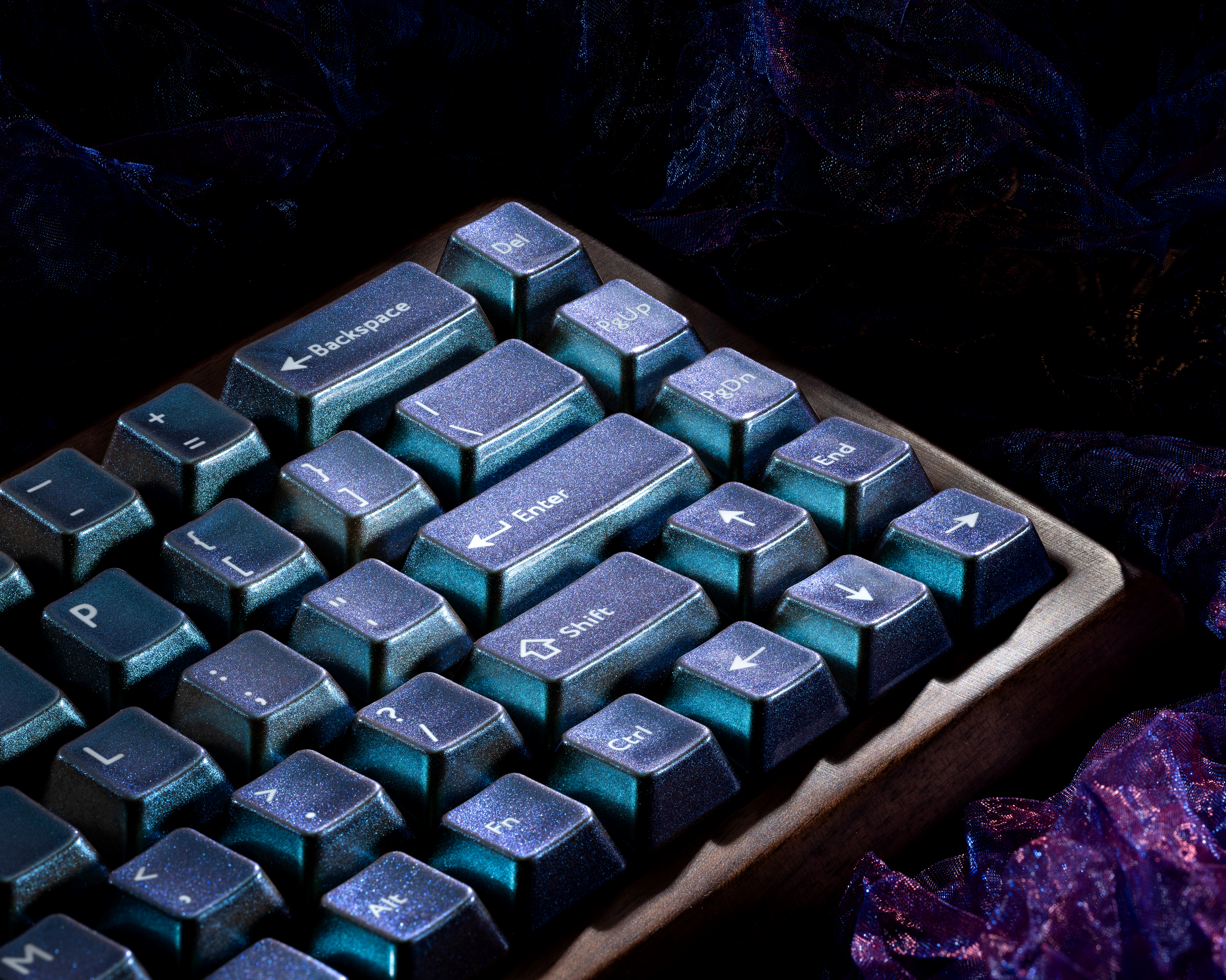 XVX Multichrome Glitter Ceramic Cherry Profile 120-Key Full Keycap Set