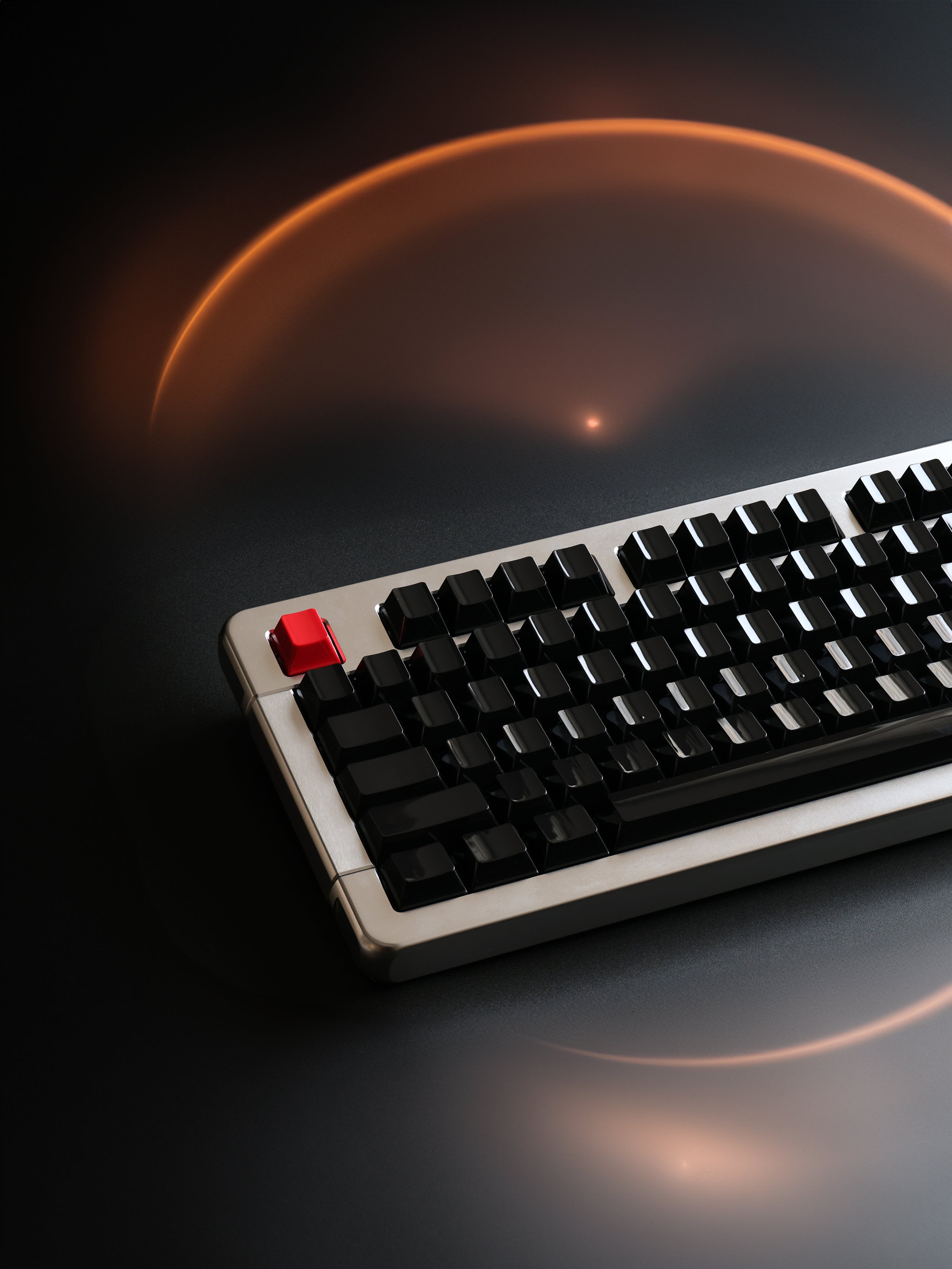 KBS Highlight Black Blank Keycaps