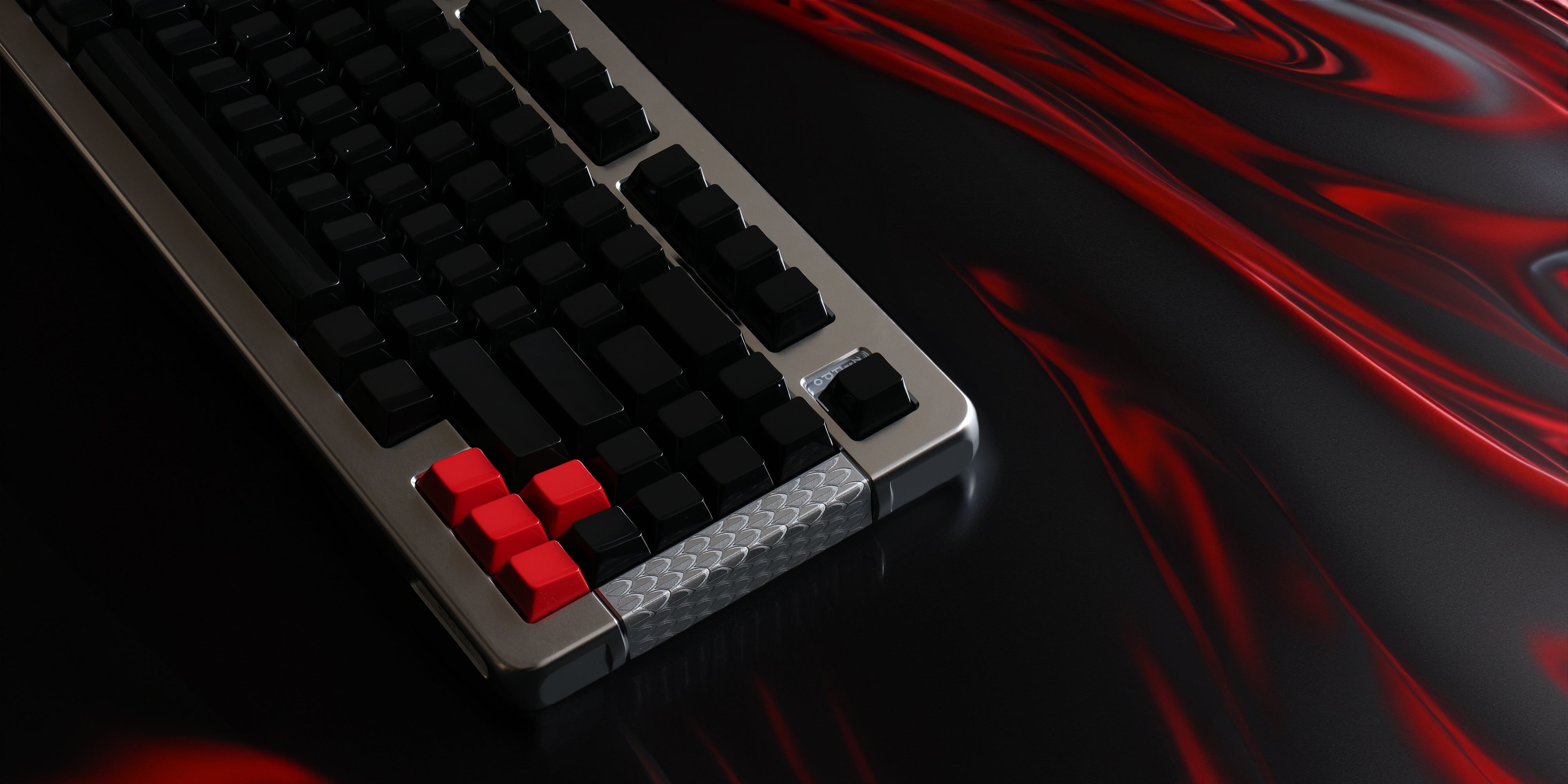 KBS Highlight Black Blank Keycaps