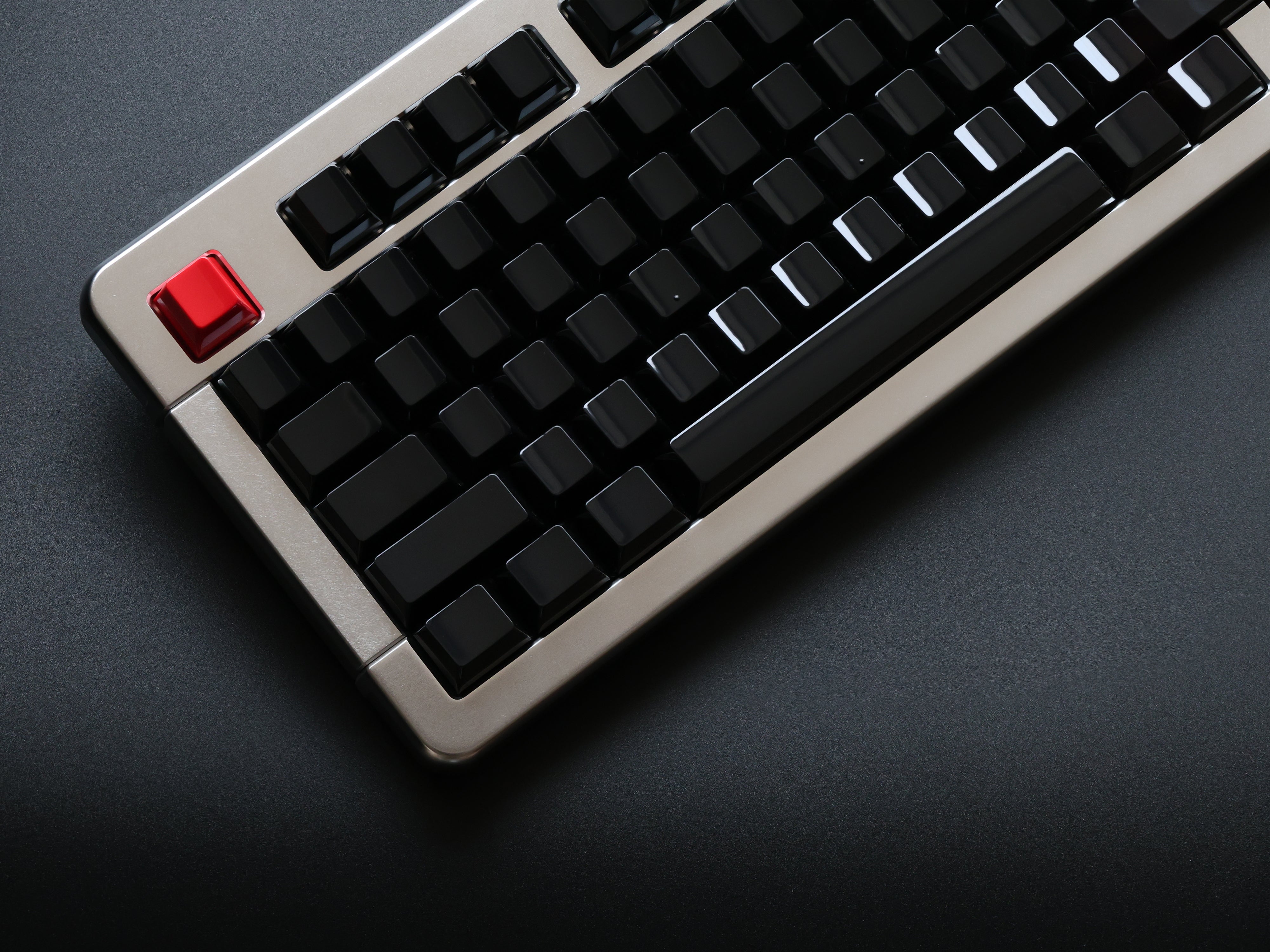 KBS Highlight Black Blank Keycaps