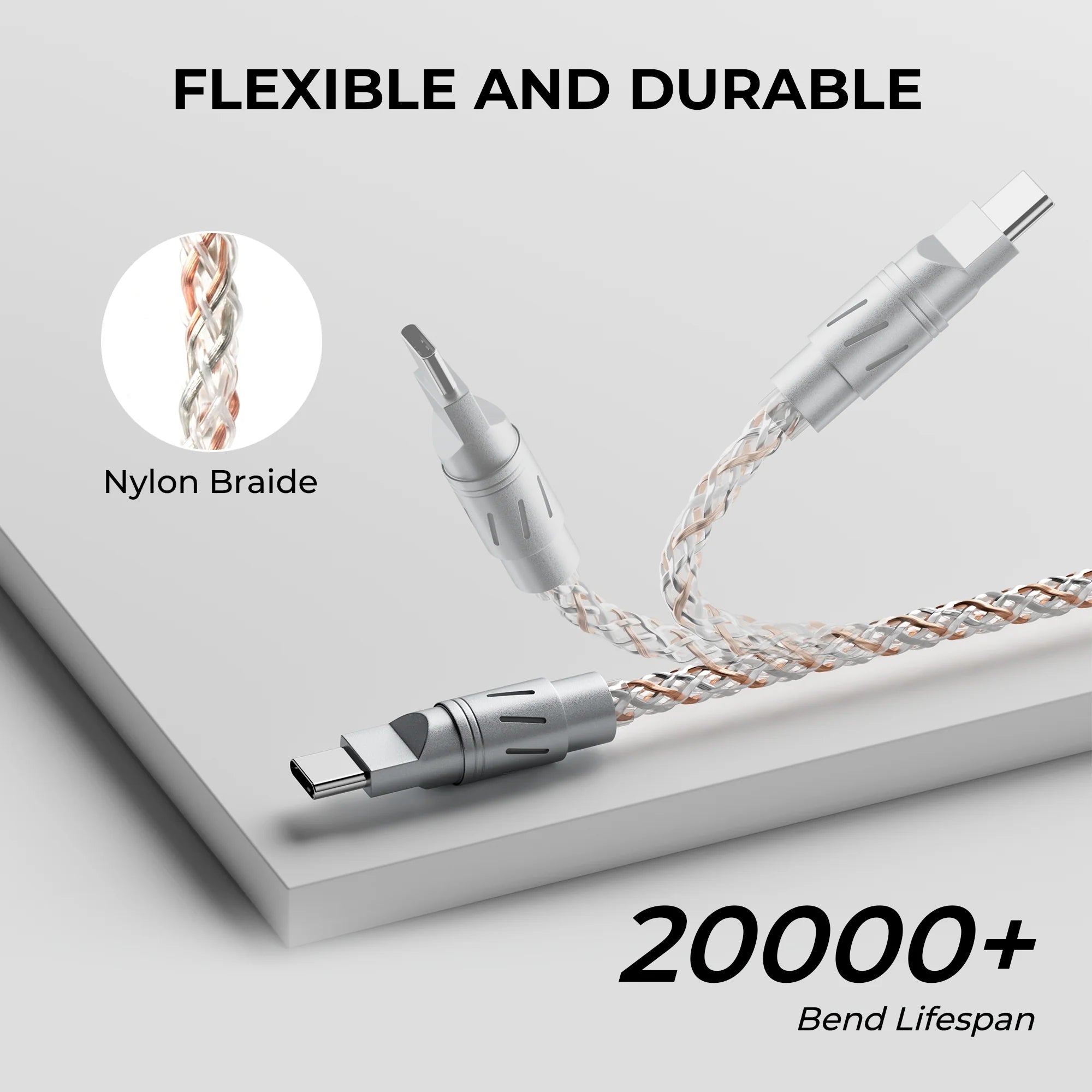 XVX CC8 1-to-2 Split RGB Braided Cable - 8K Polling Rate Support
