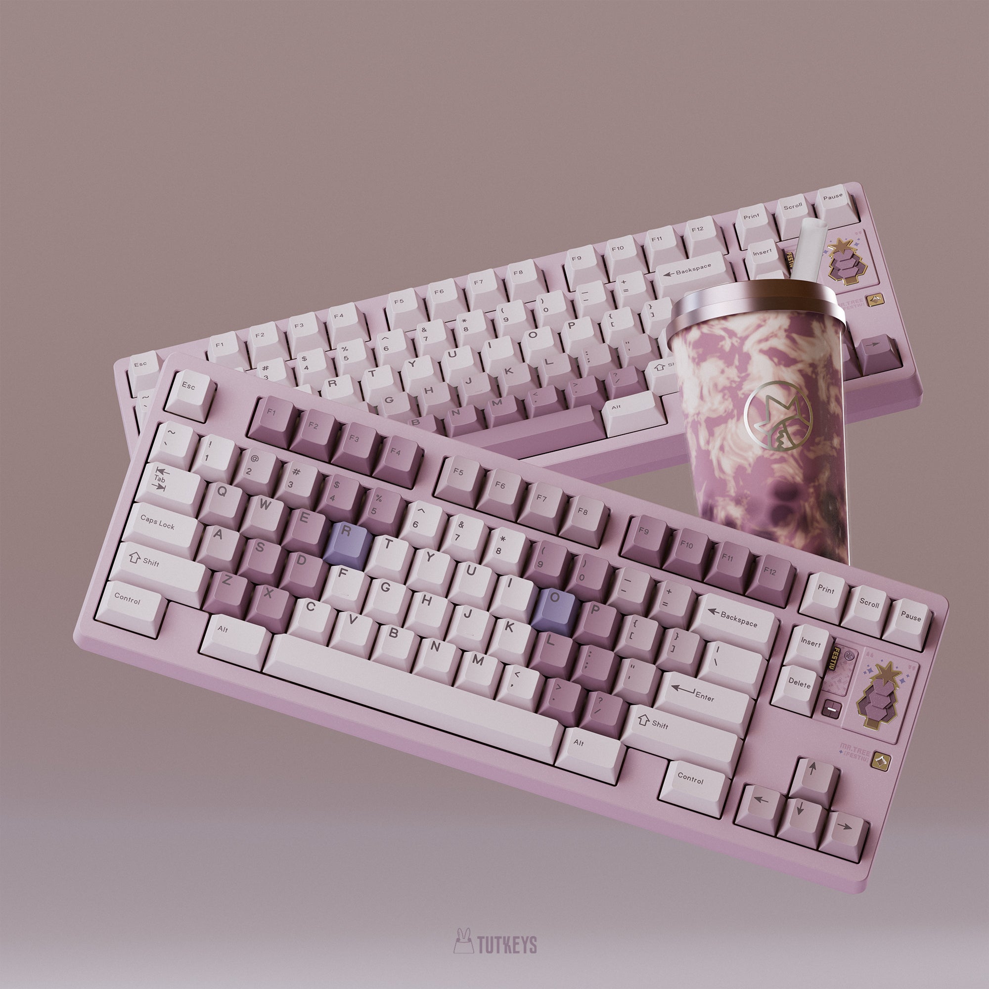 TUT Taro Bobo Keycaps