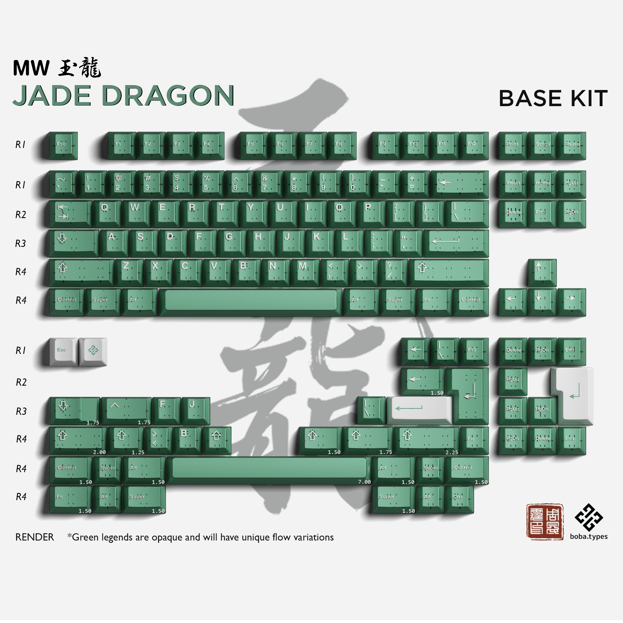 [Group Buy] MW Jade Dragon Keycaps