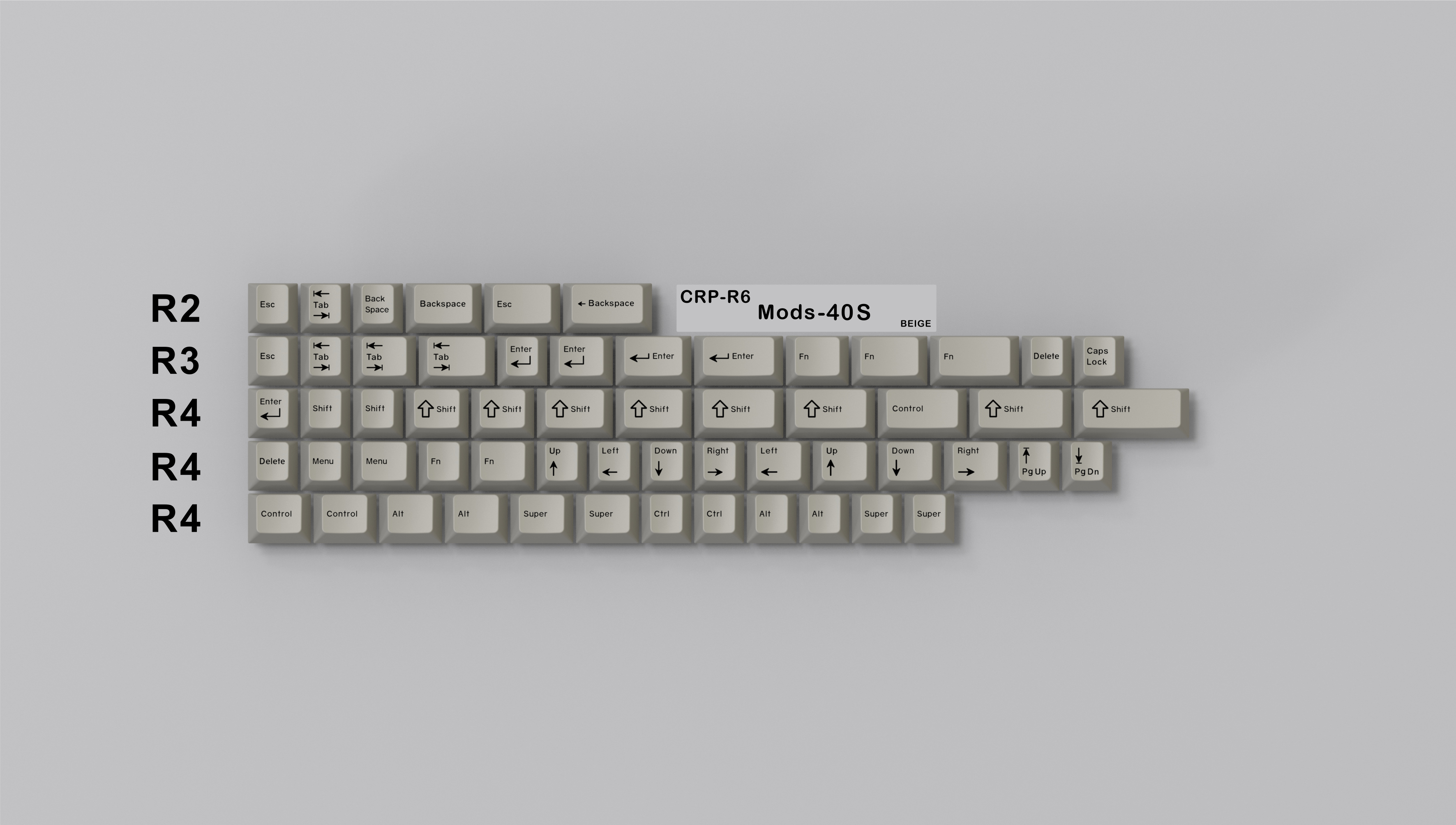 CRP R6 Keycaps