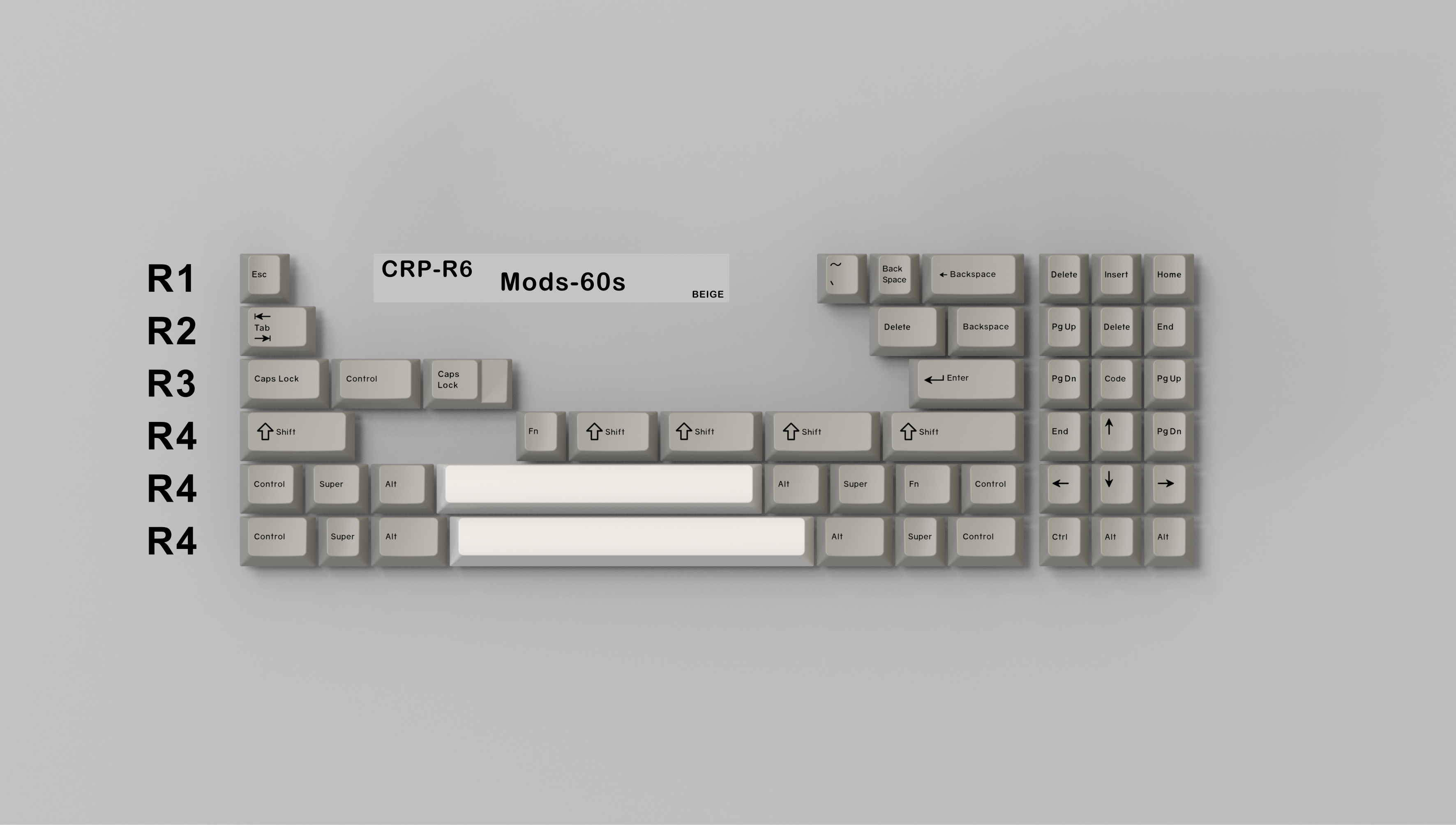 CRP R6 Keycaps