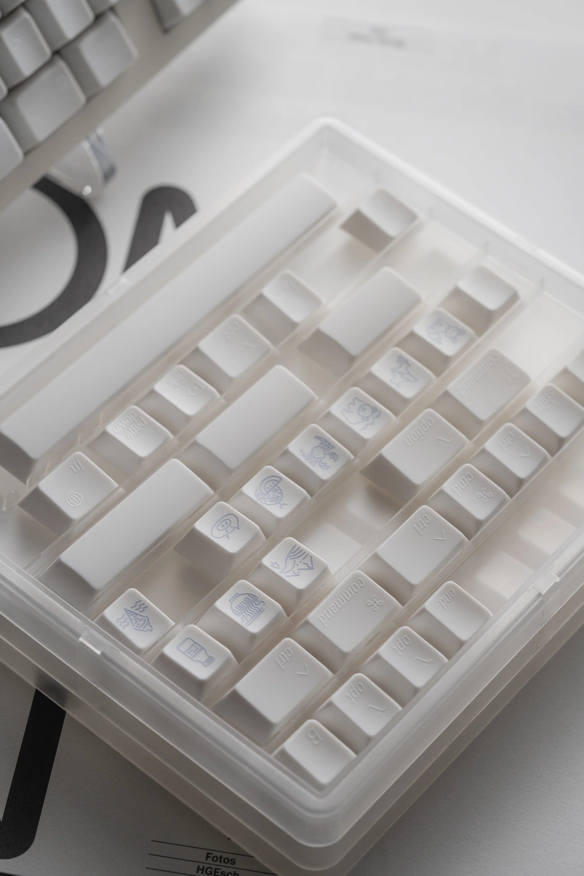 LeleLab Hokkaido White Keycaps