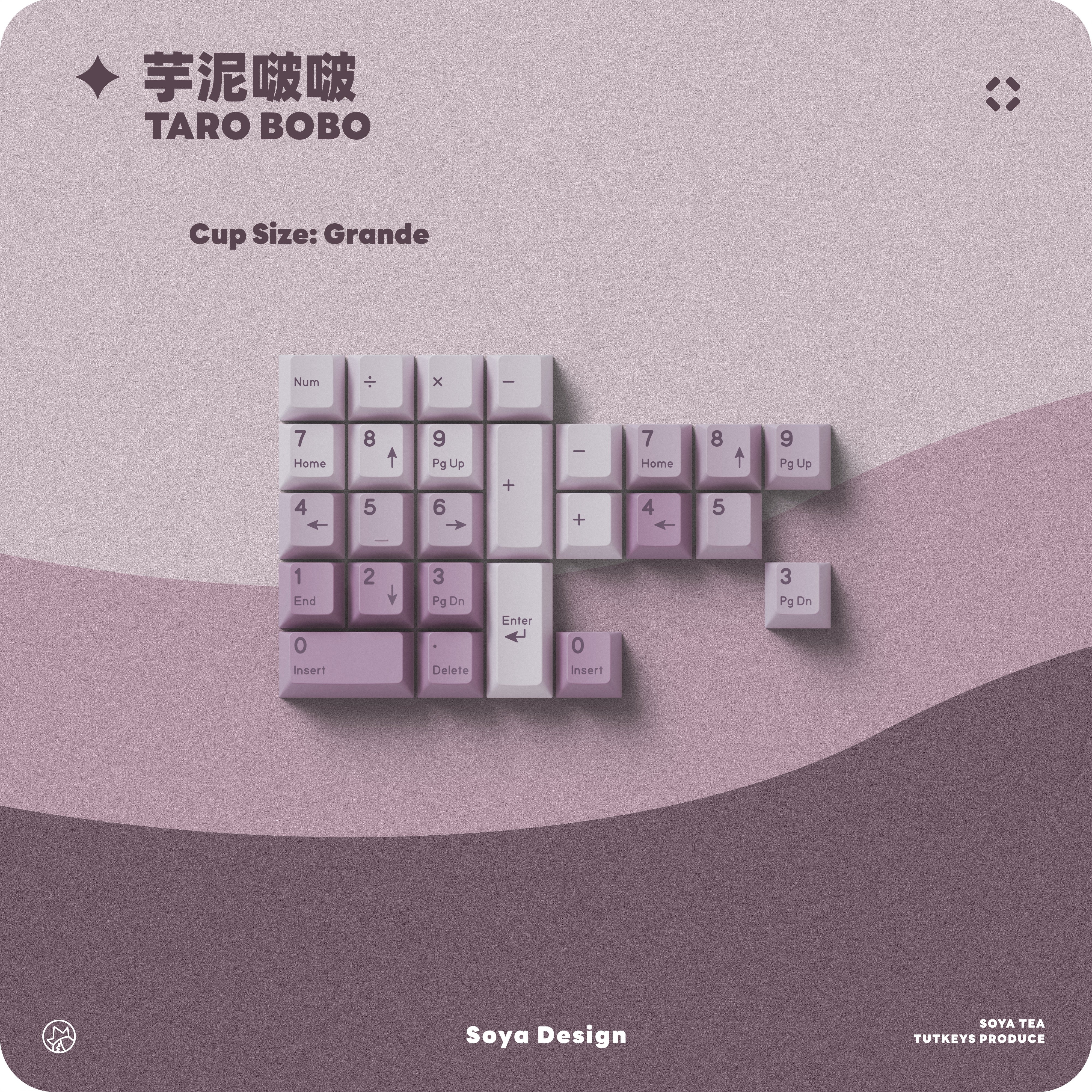 TUT Taro Bobo Keycaps