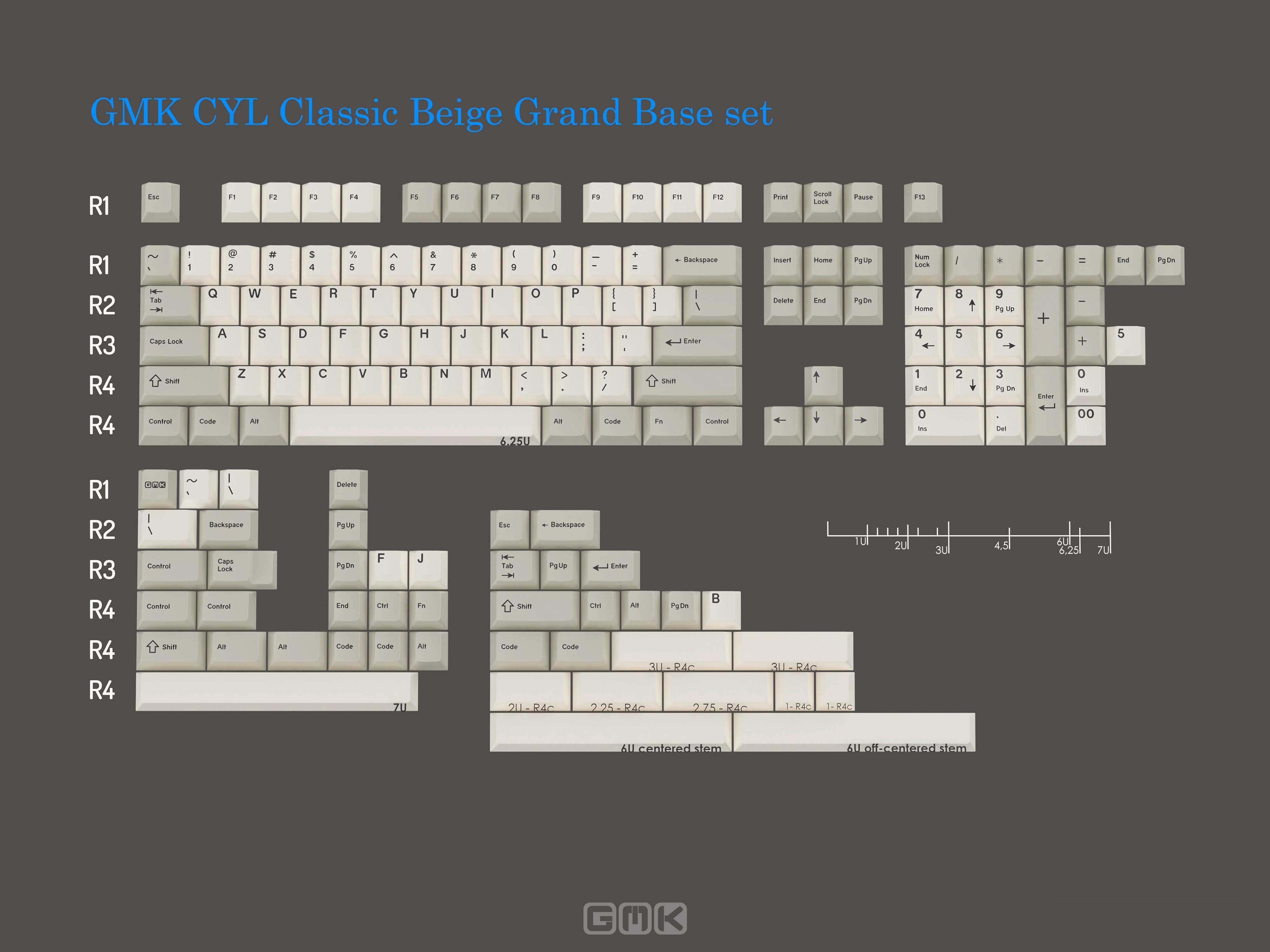 GMK Classic Beige CYL Keycaps