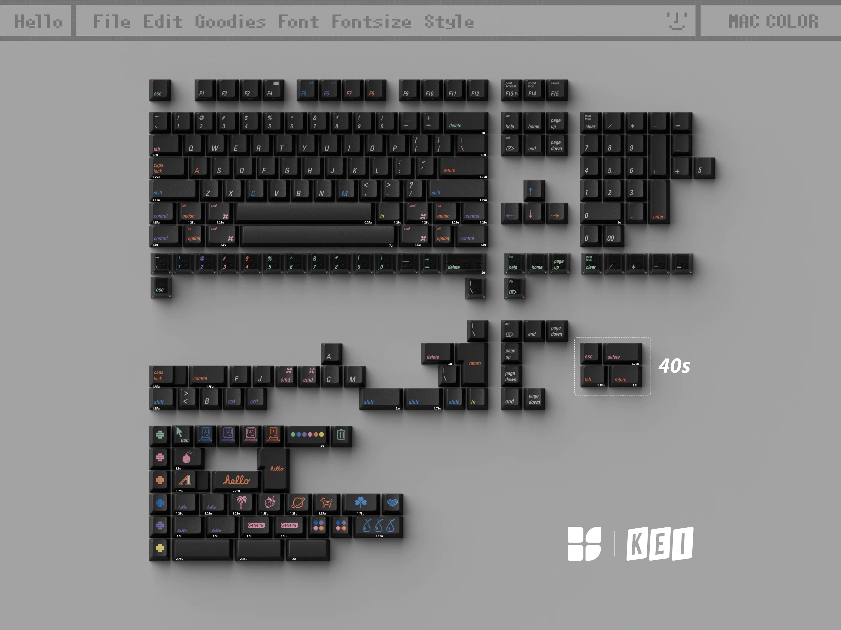 KBS Mac Color Keycaps
