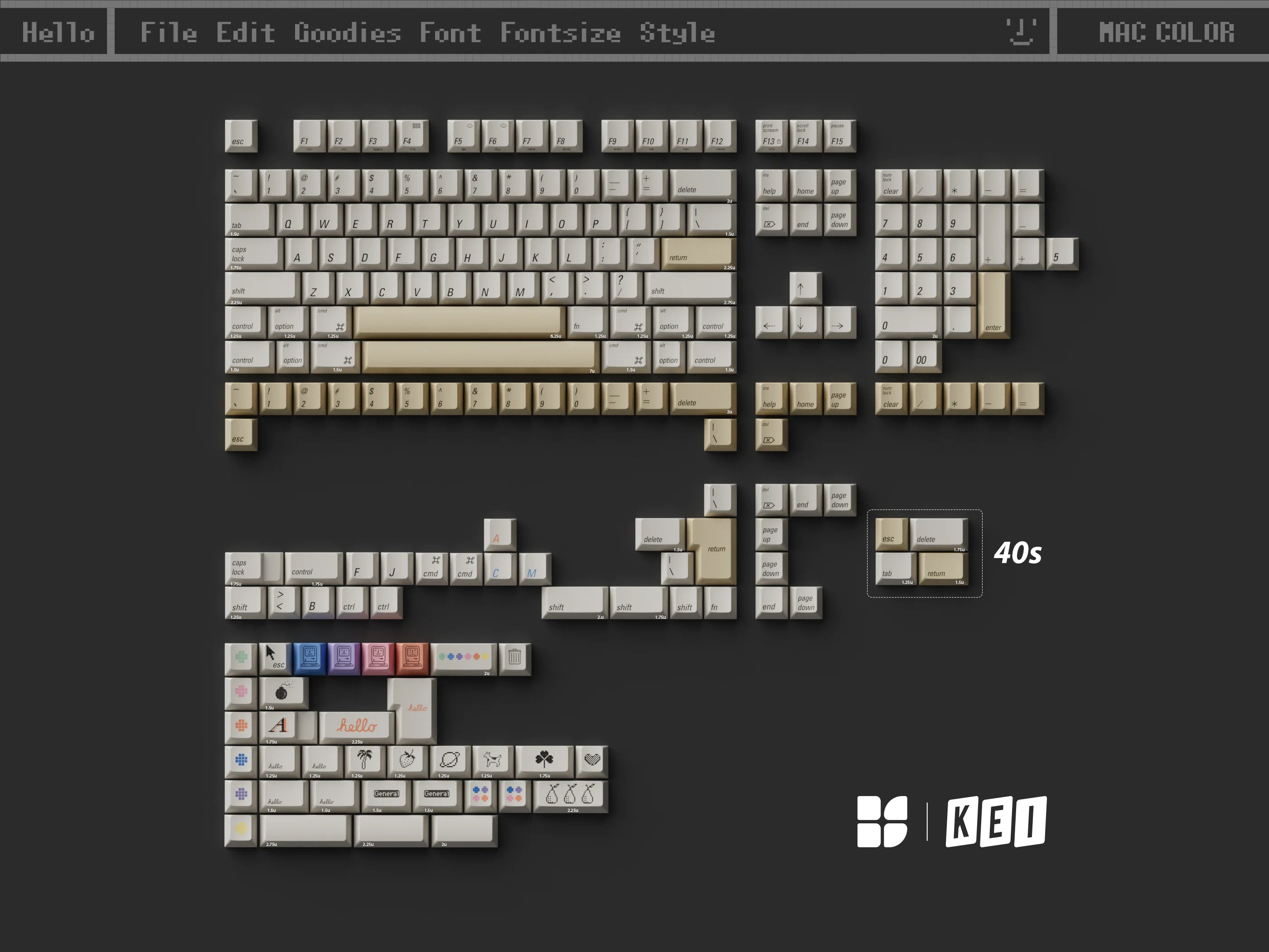 KBS Mac Color Keycaps