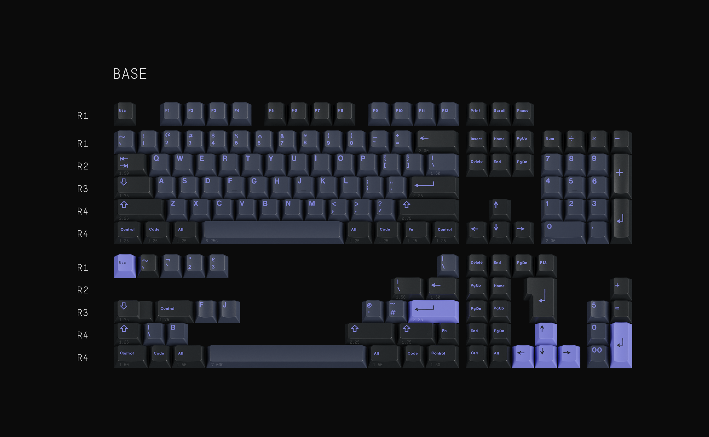 GMK Nightshade Keycaps