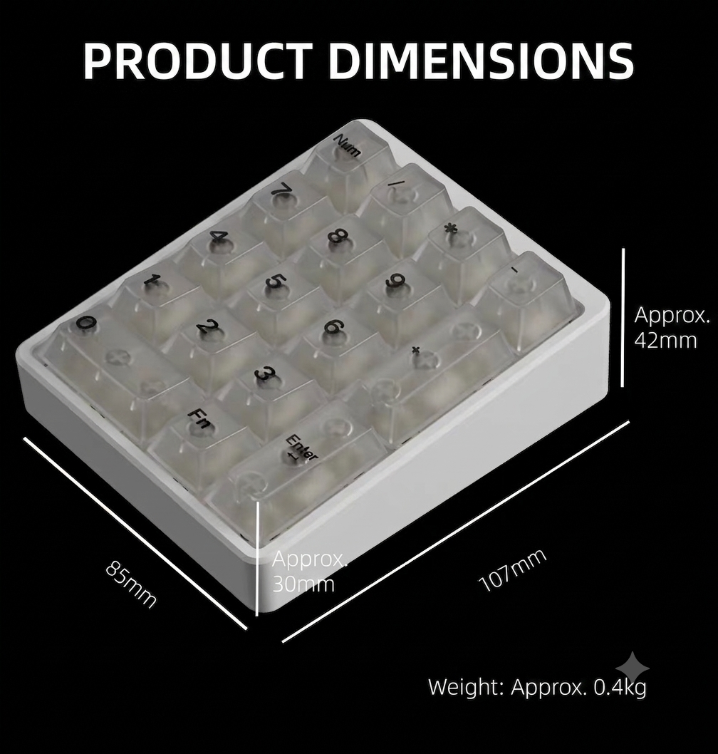 MMD KM17 Ultra Wireless Numpad