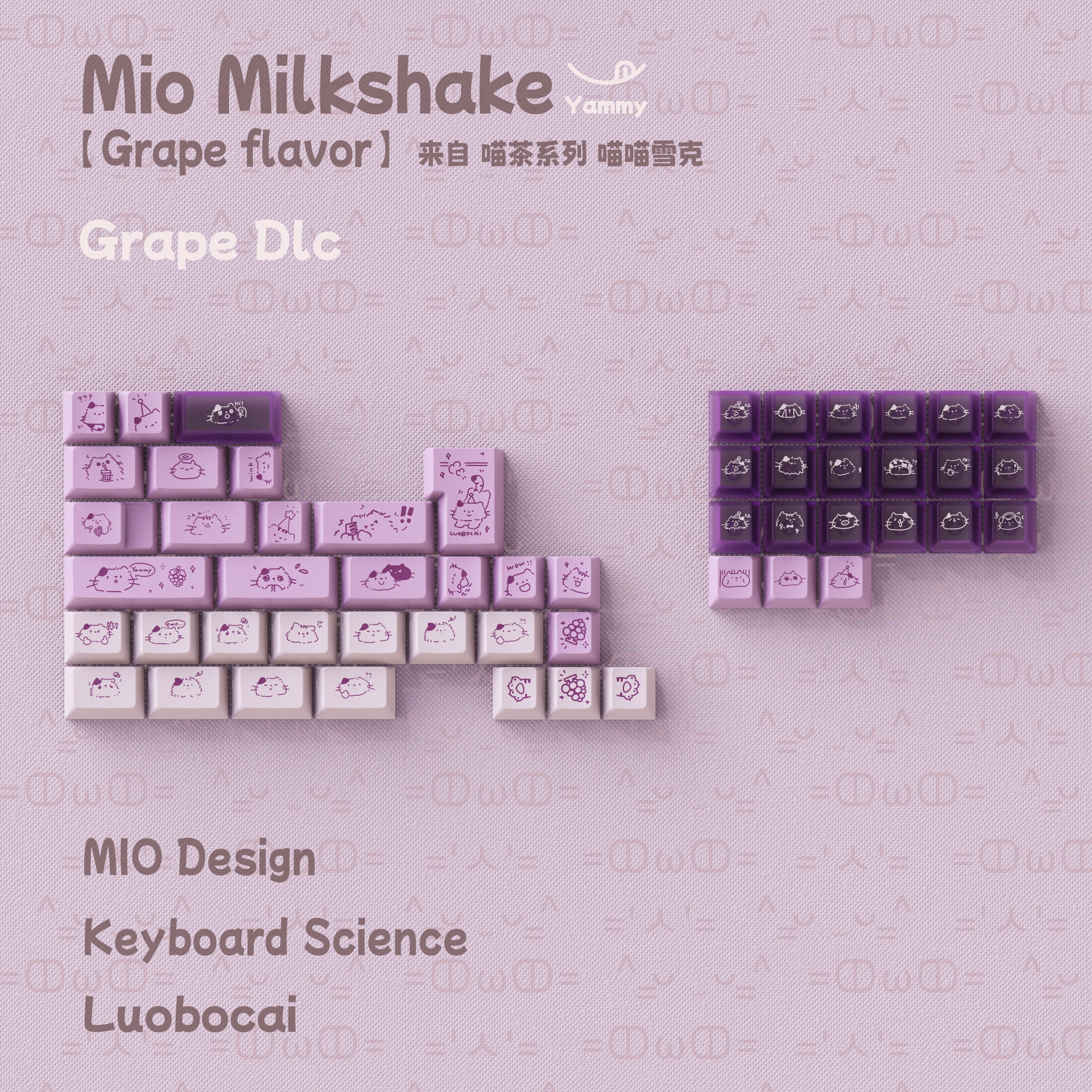 Keyboard Science Mio Milkshake Keycaps
