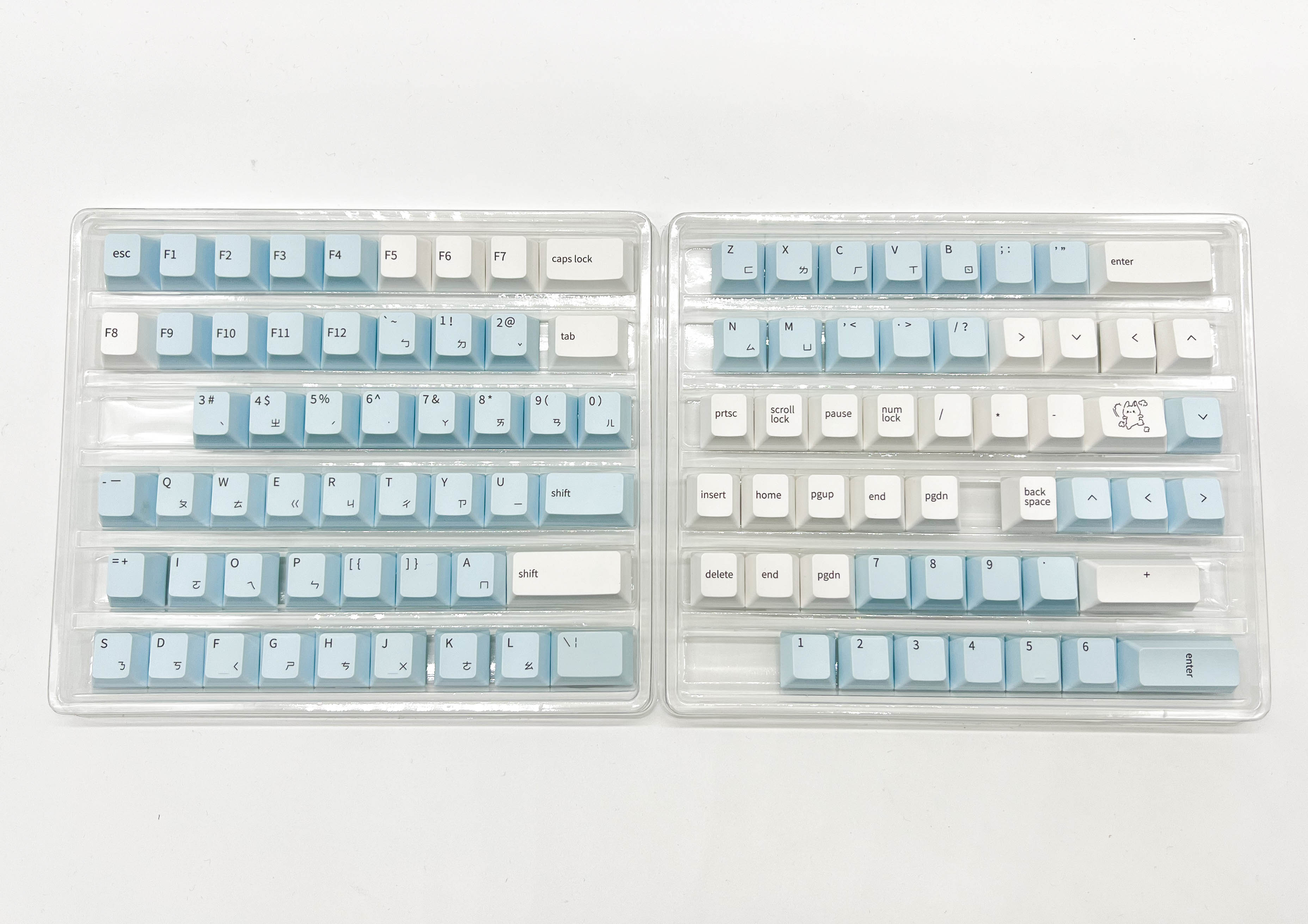 QTUO Blue Bunny Keycaps