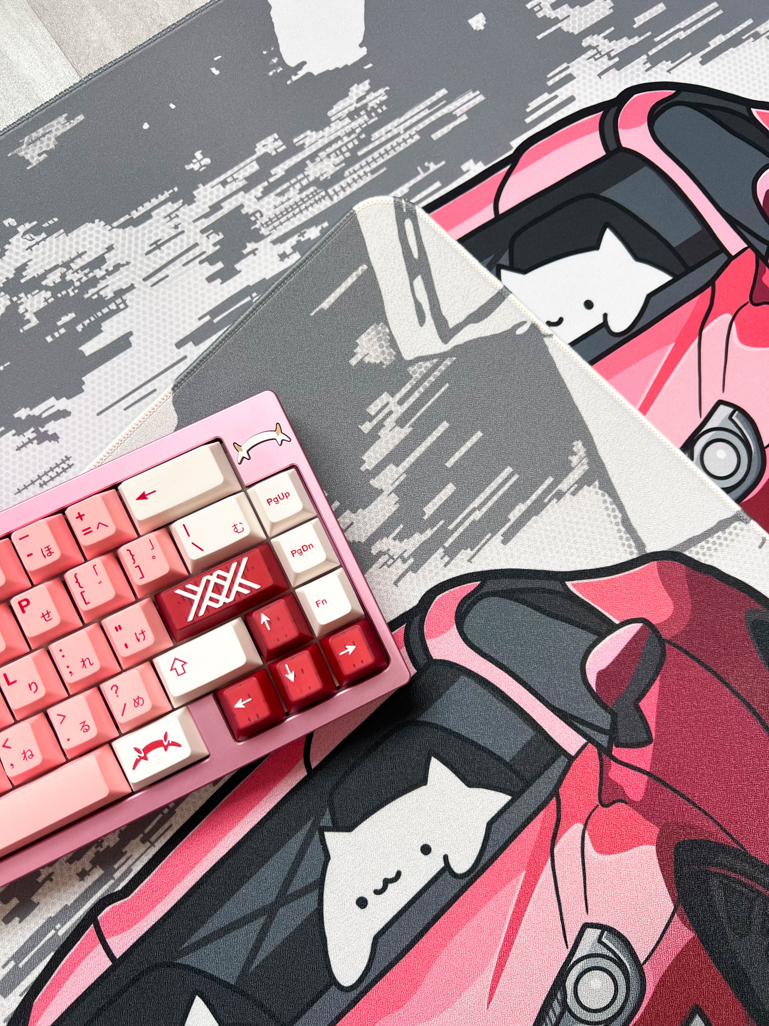 QQ Drifting Cat Deskmat