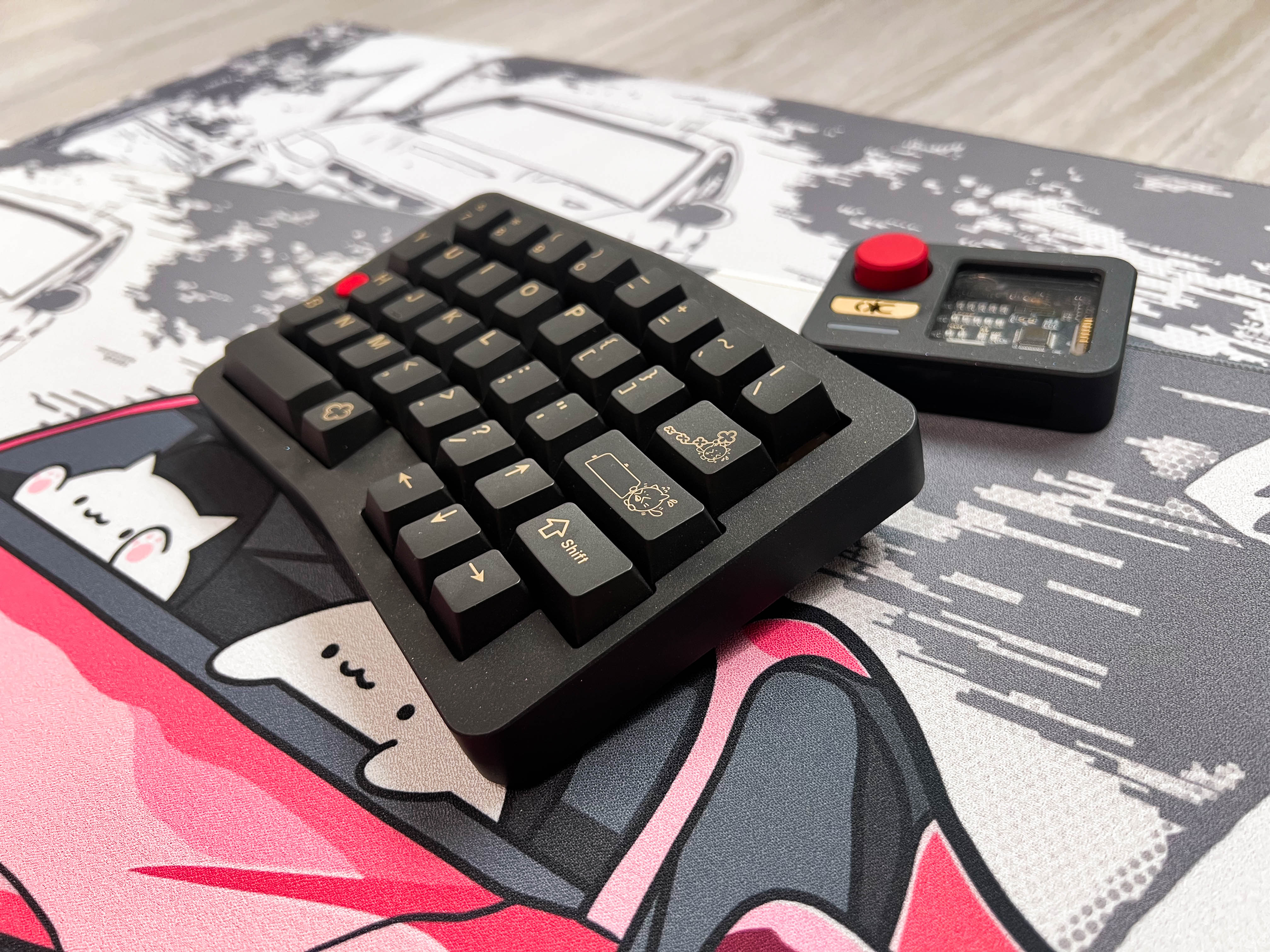 QQ Drifting Cat Deskmat