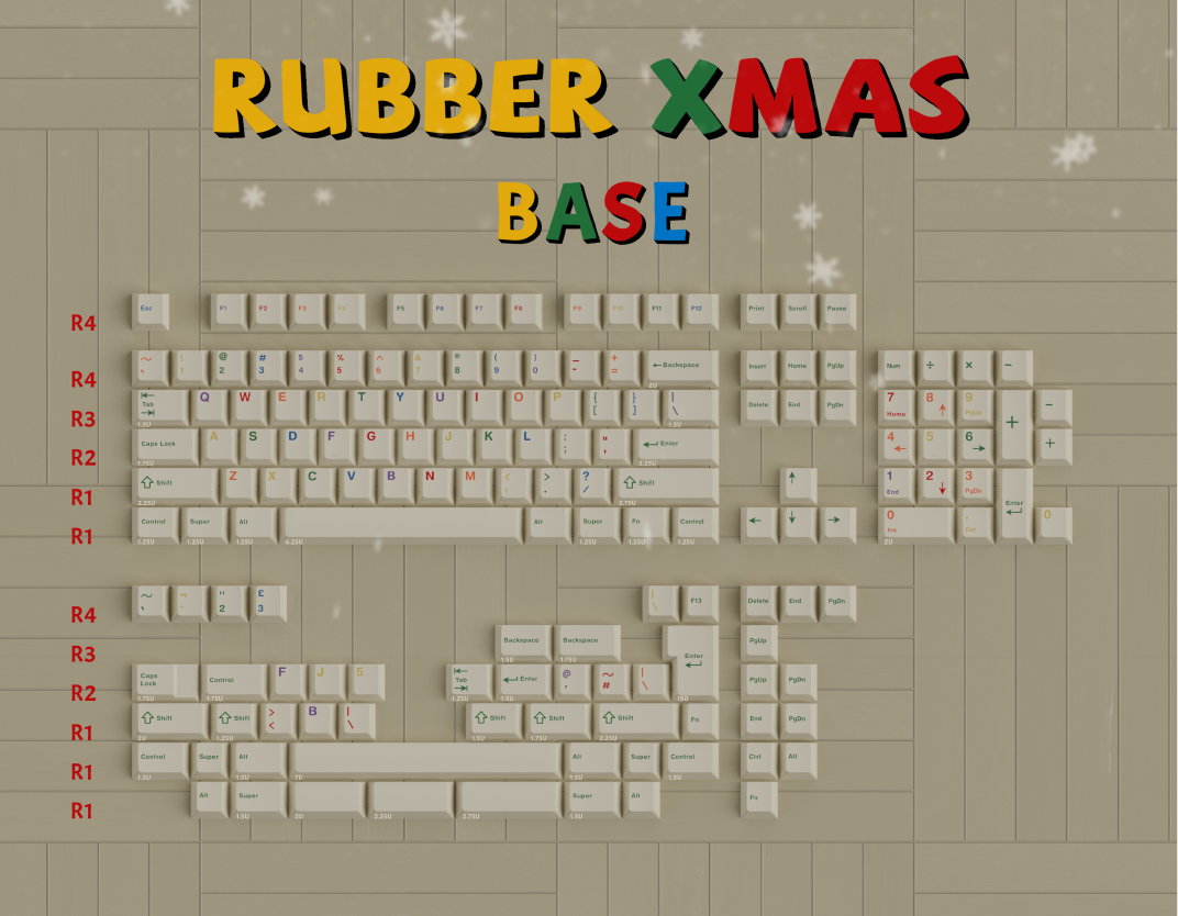 MW XMAS Keycaps