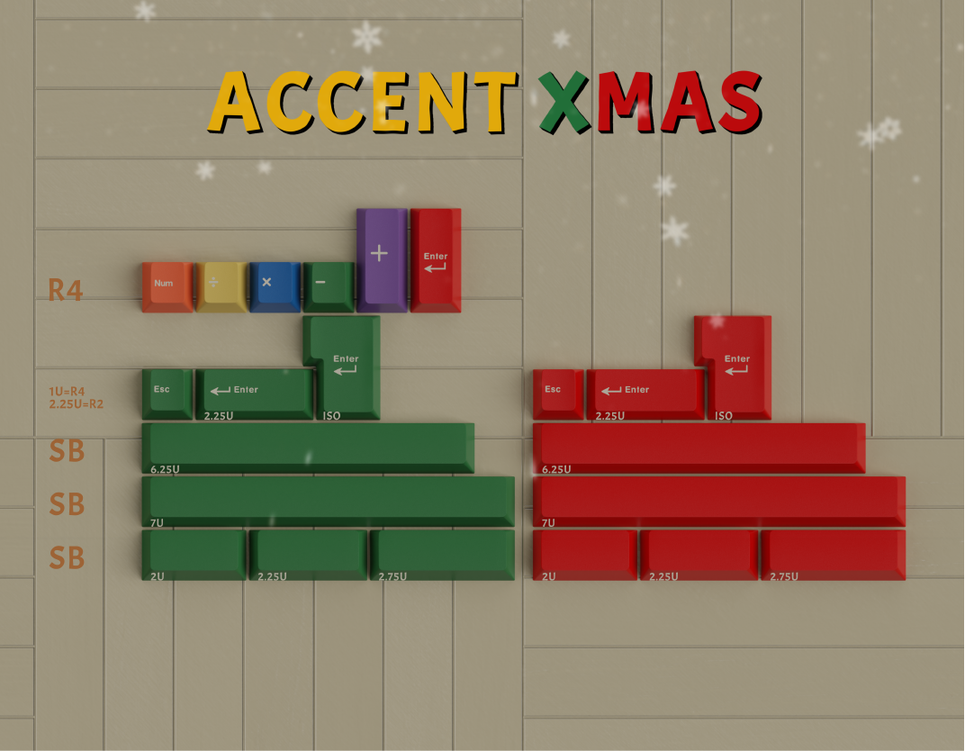 MW XMAS Keycaps