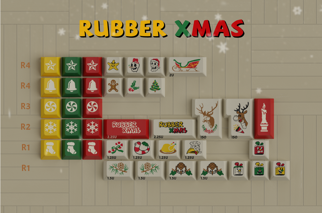 MW XMAS Keycaps