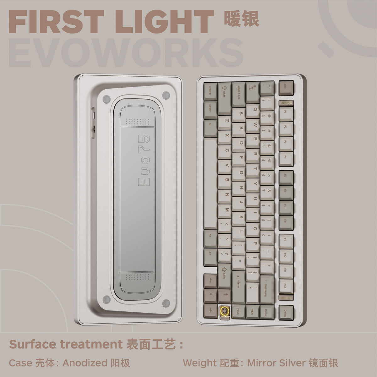 Instock] EVOWORKS Evo75 Fully Assembled Prebuilt Keyboard Kit 