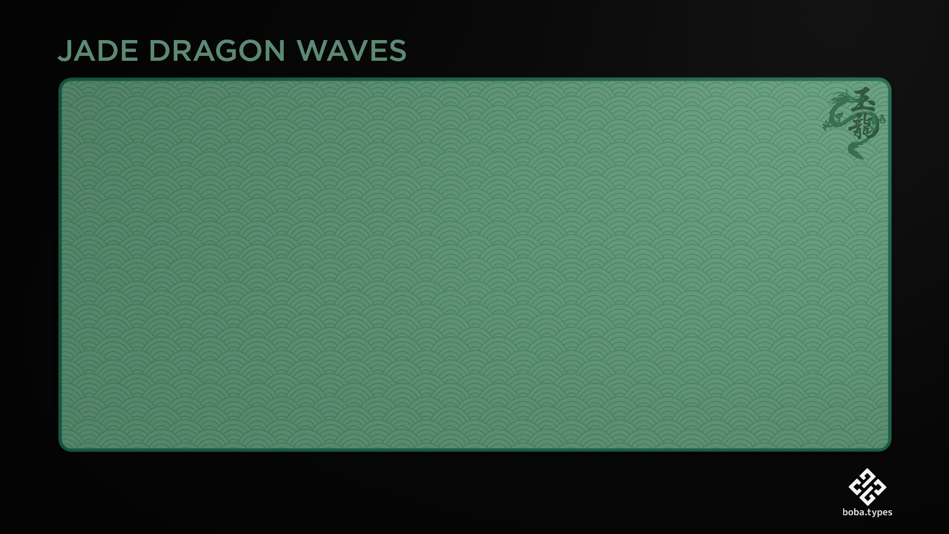 [Group Buy] MW Jade Dragon Deskmat