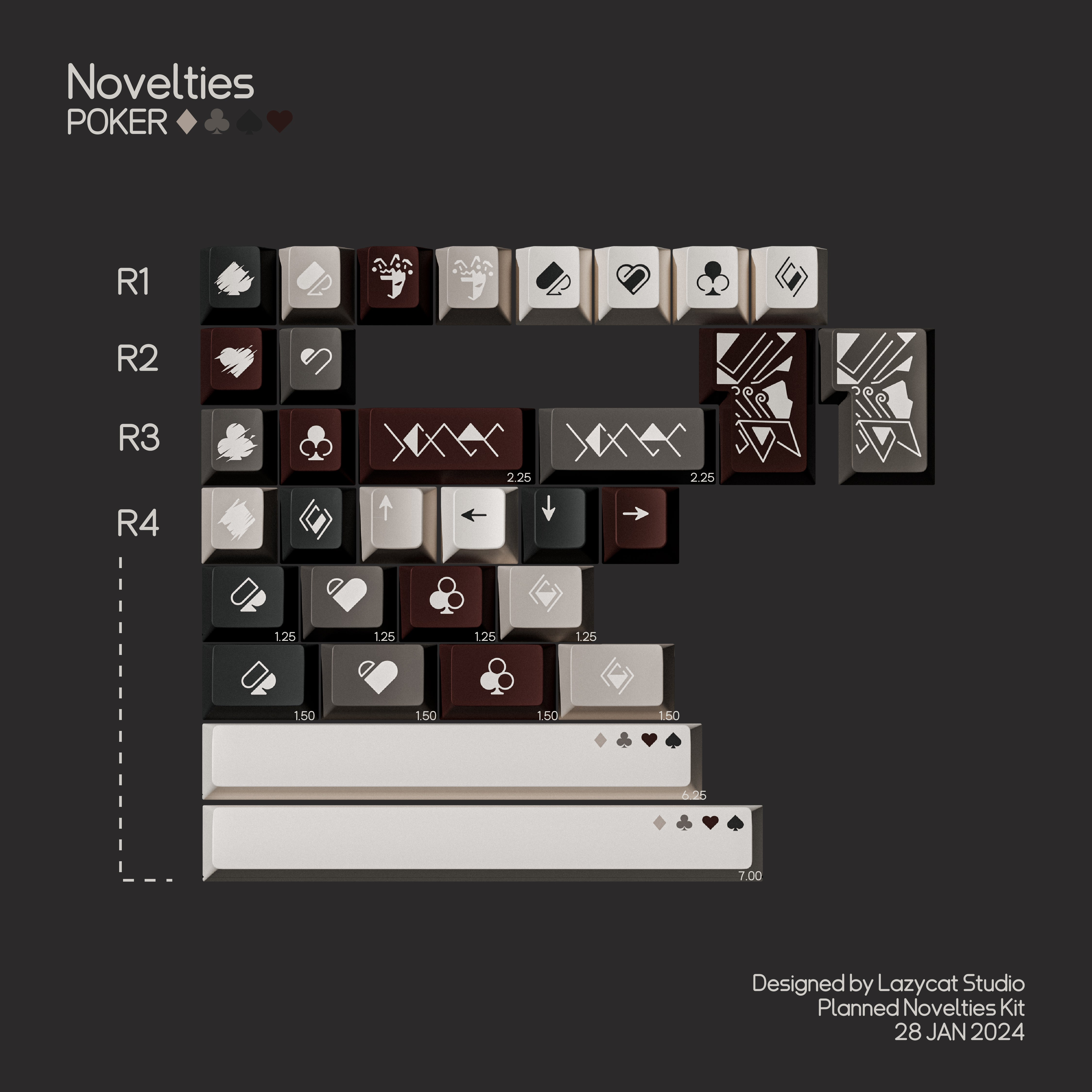 [Group Buy] MW Poker R2 Keycaps