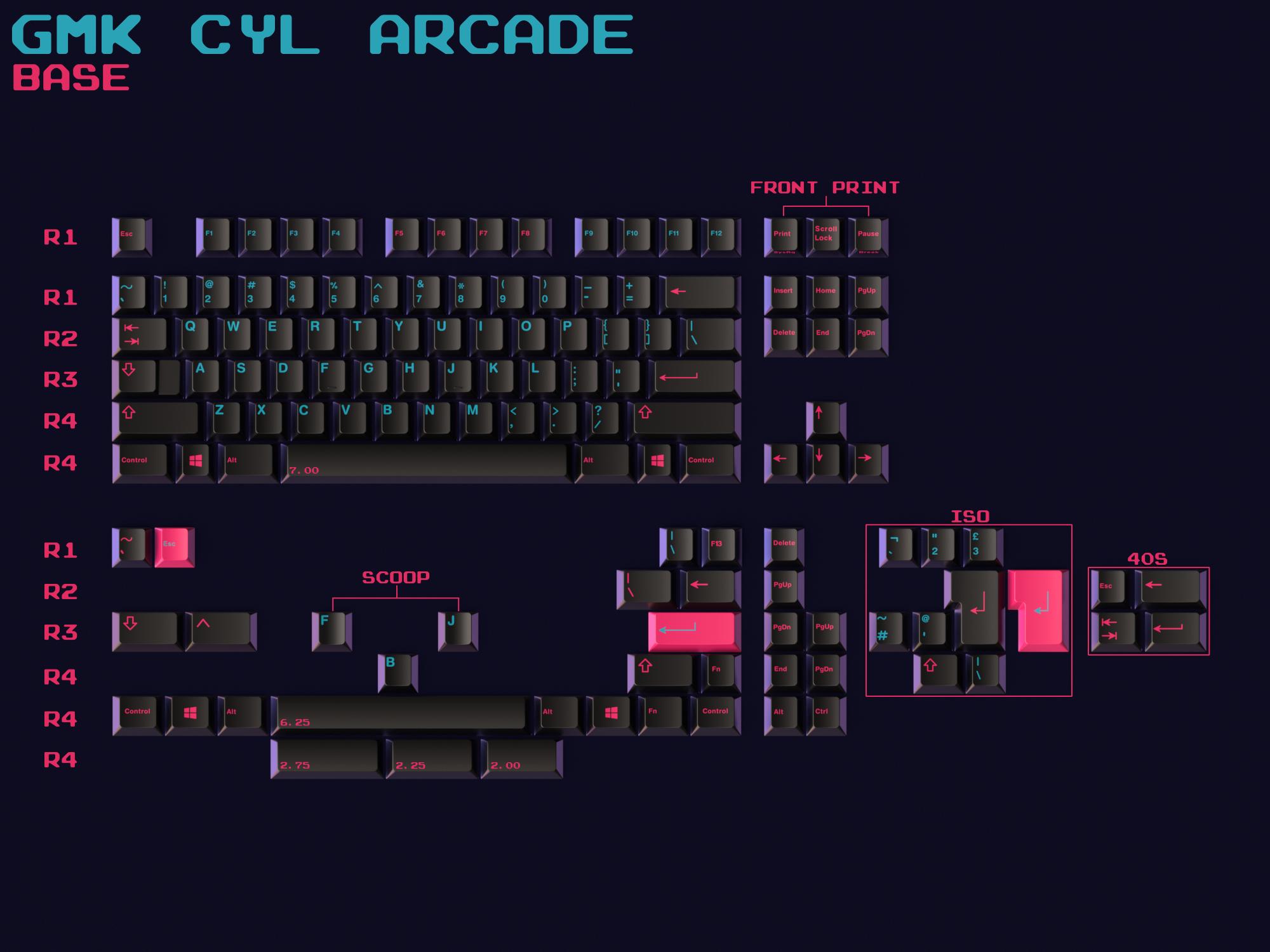 [Group Buy] GMK Arcade Keycaps