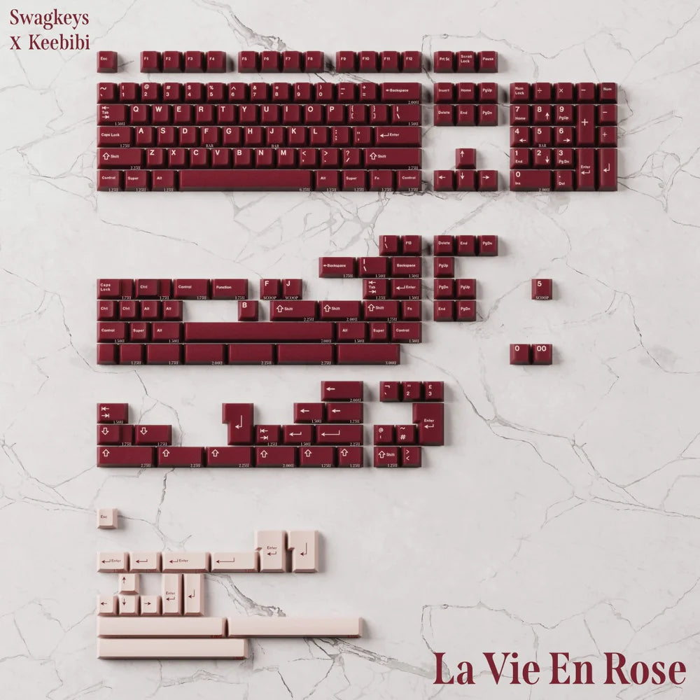 SW La Vie En Rose R2 Keycaps – qwertyqop