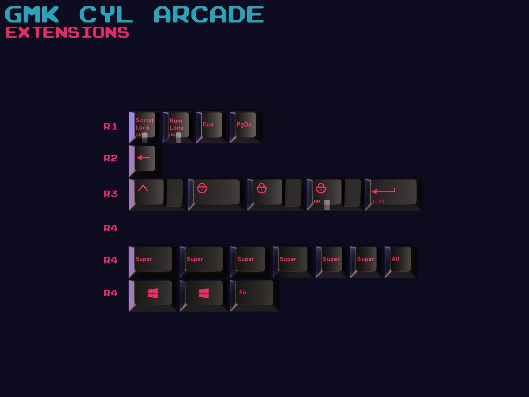 [Group Buy] GMK Arcade Keycaps