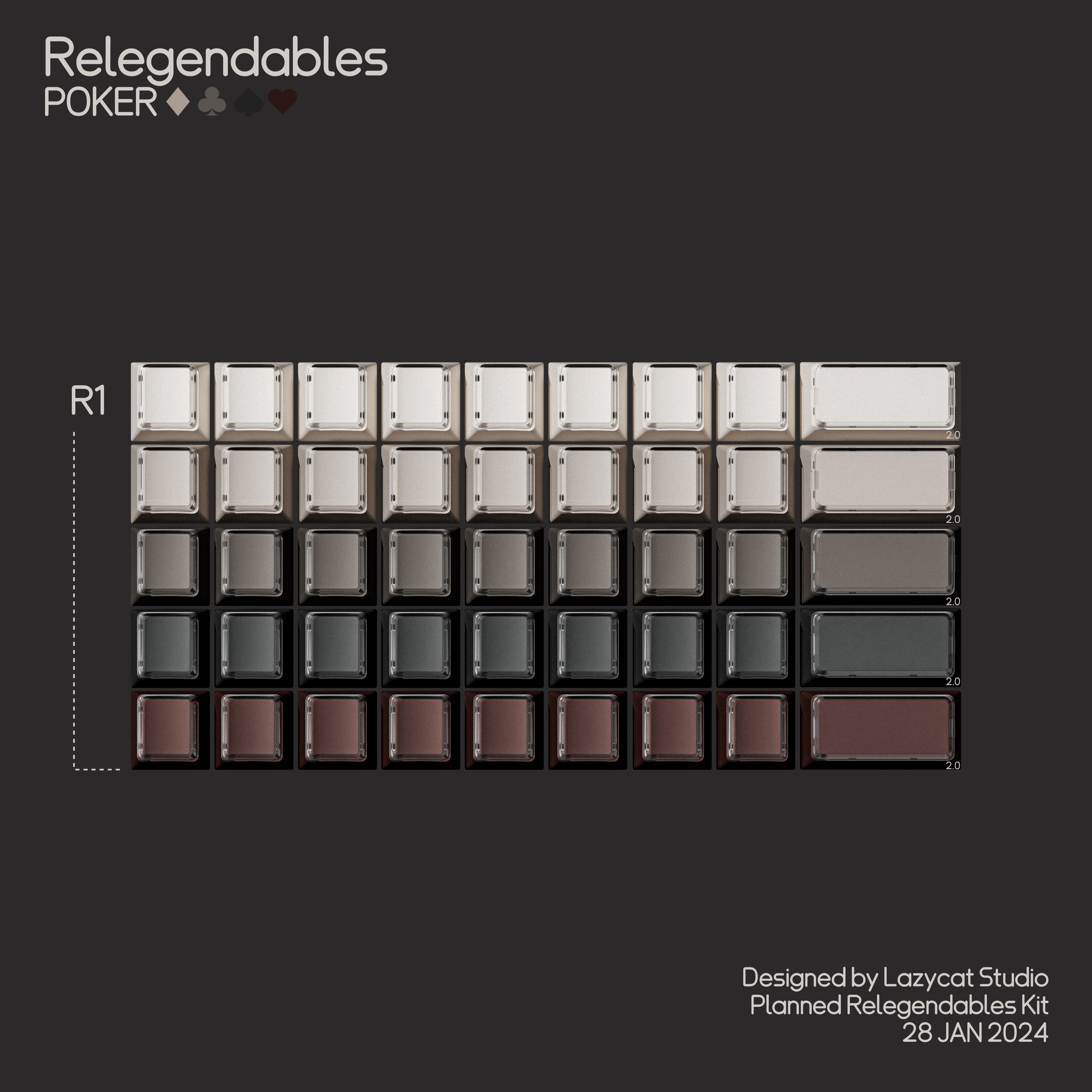 [Group Buy] MW Poker R2 Keycaps