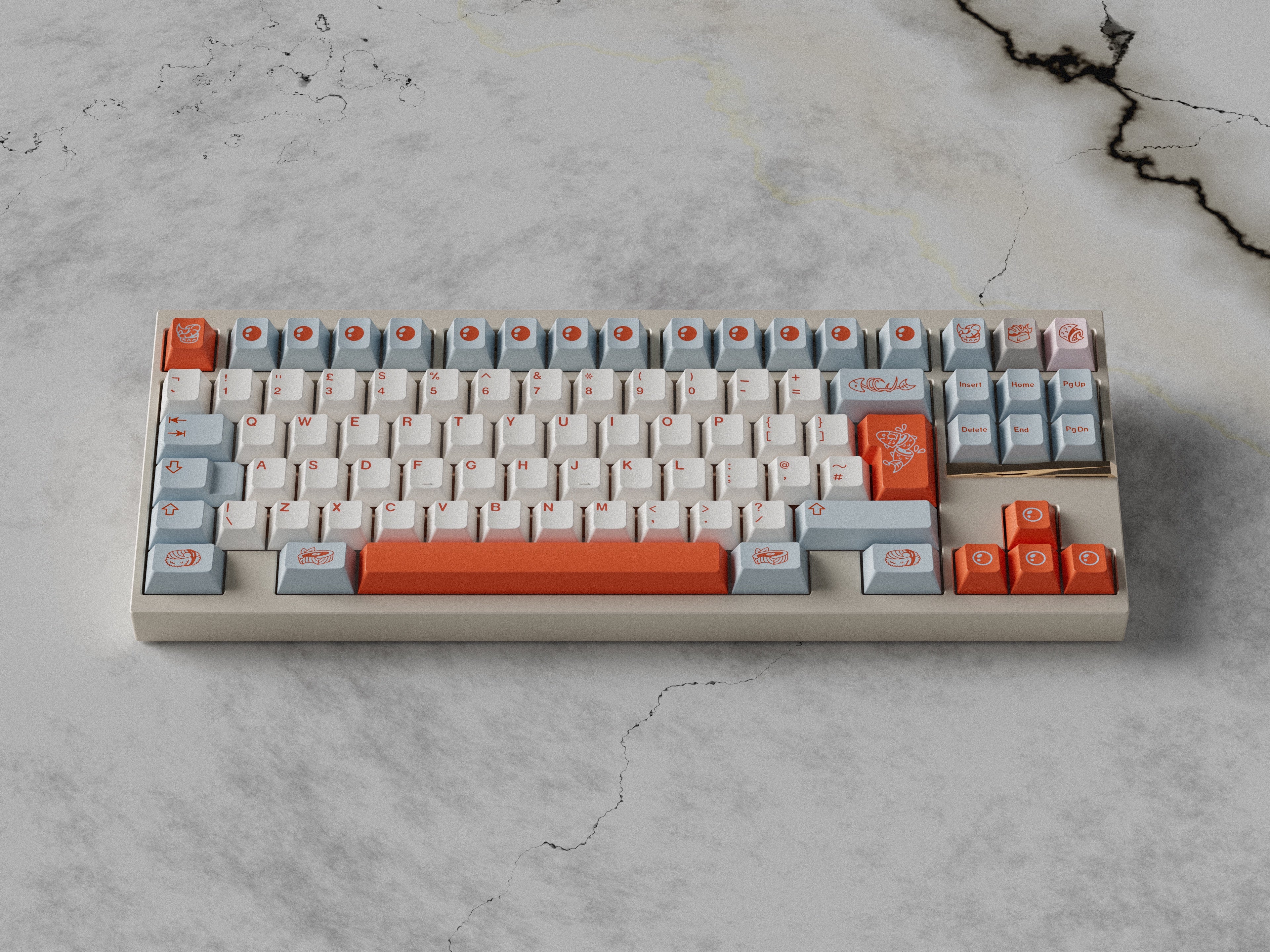 GoMaster Salmon Reborn R2 Keycaps