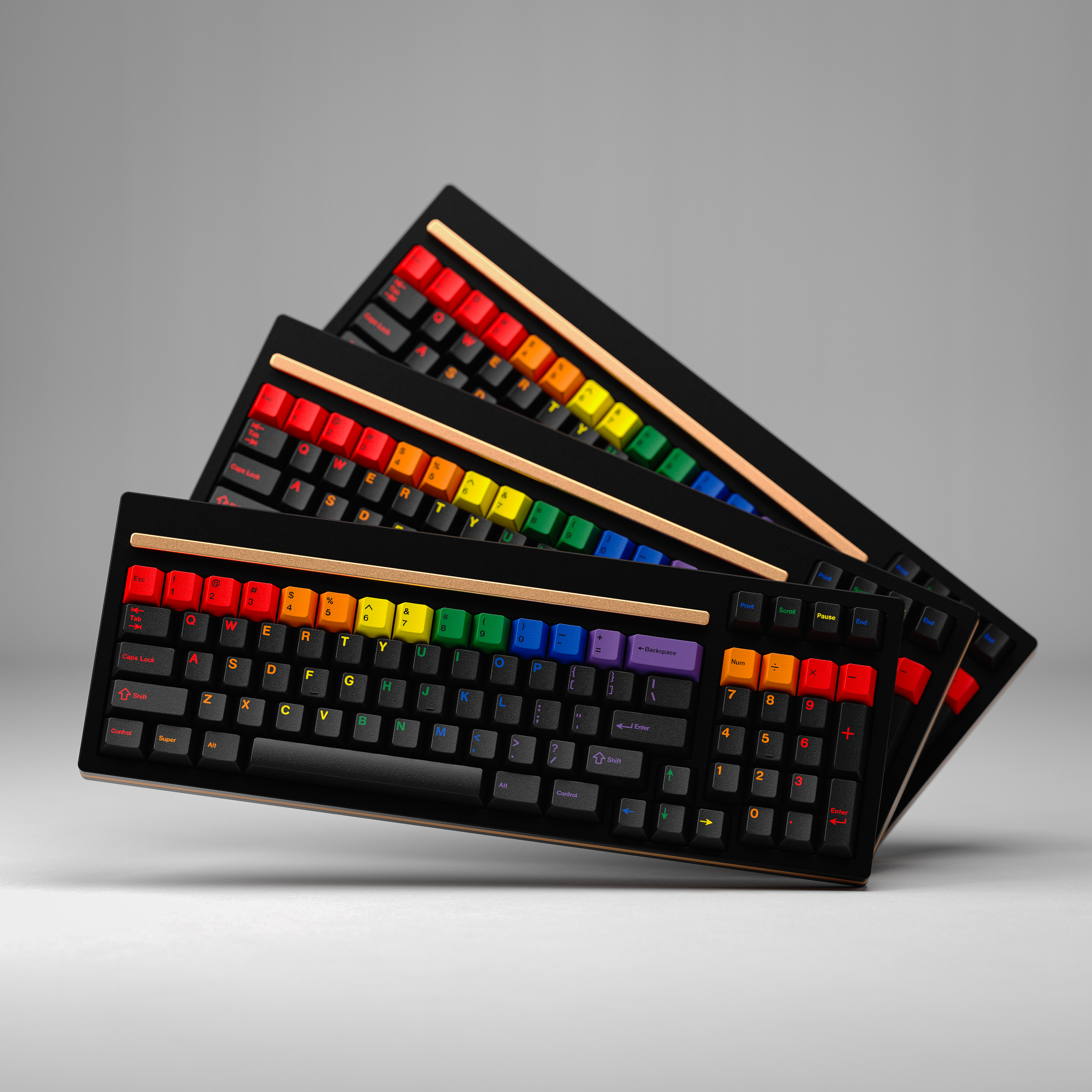[Group Buy] SWG Midnight Rainbow Keycaps