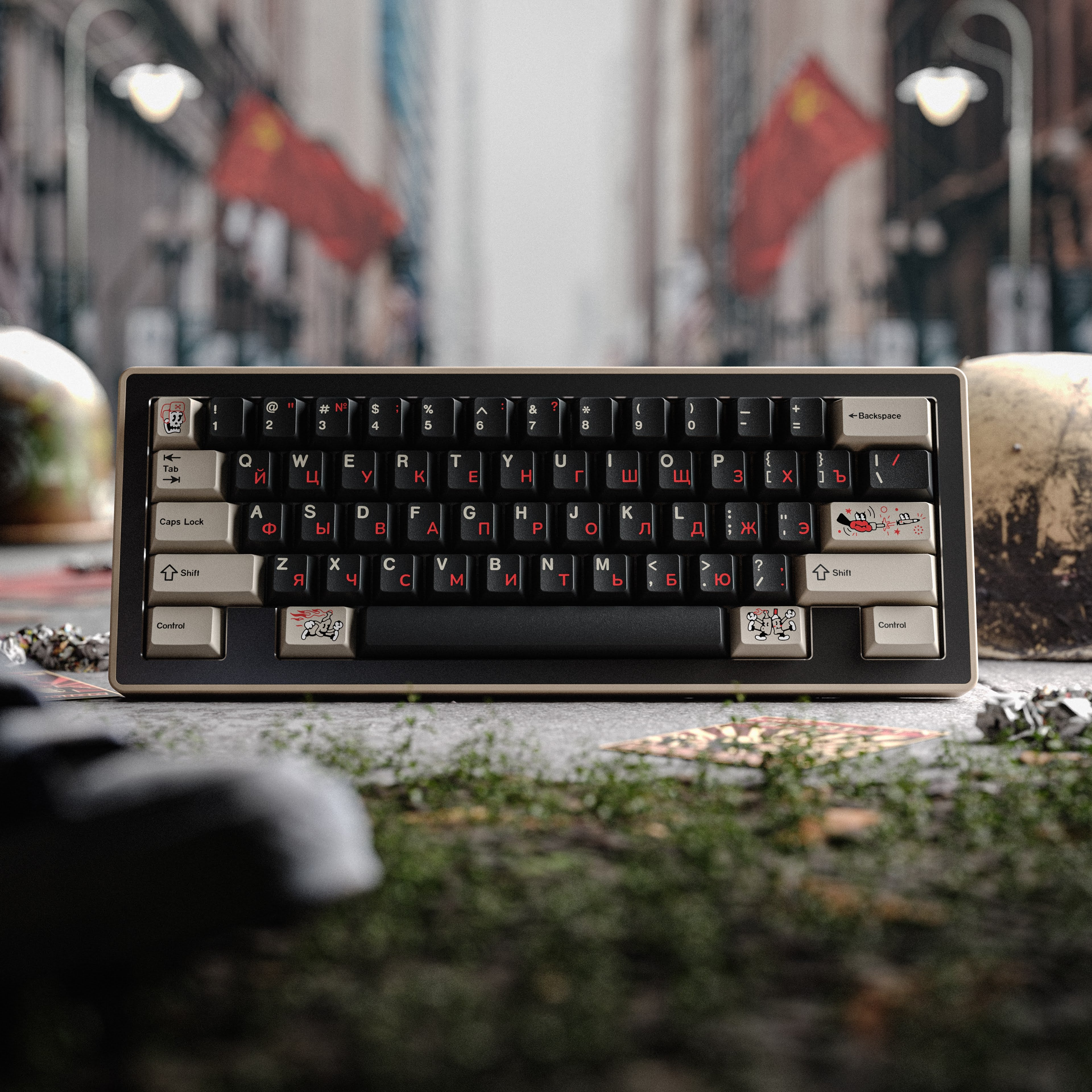 キーボード SWG Rubber basekit+novelties SWG Rubber Keycaps – qwertyqop