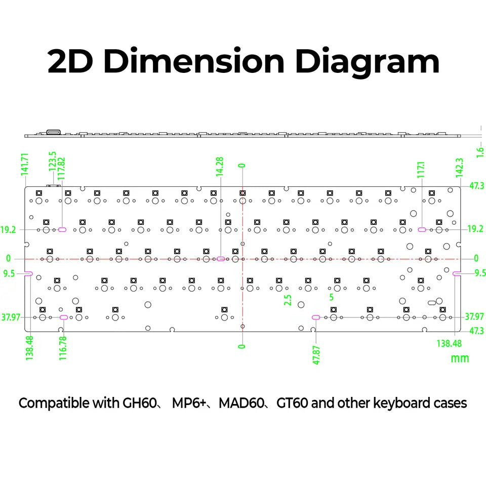 AR60 HE Hall Effect PCB