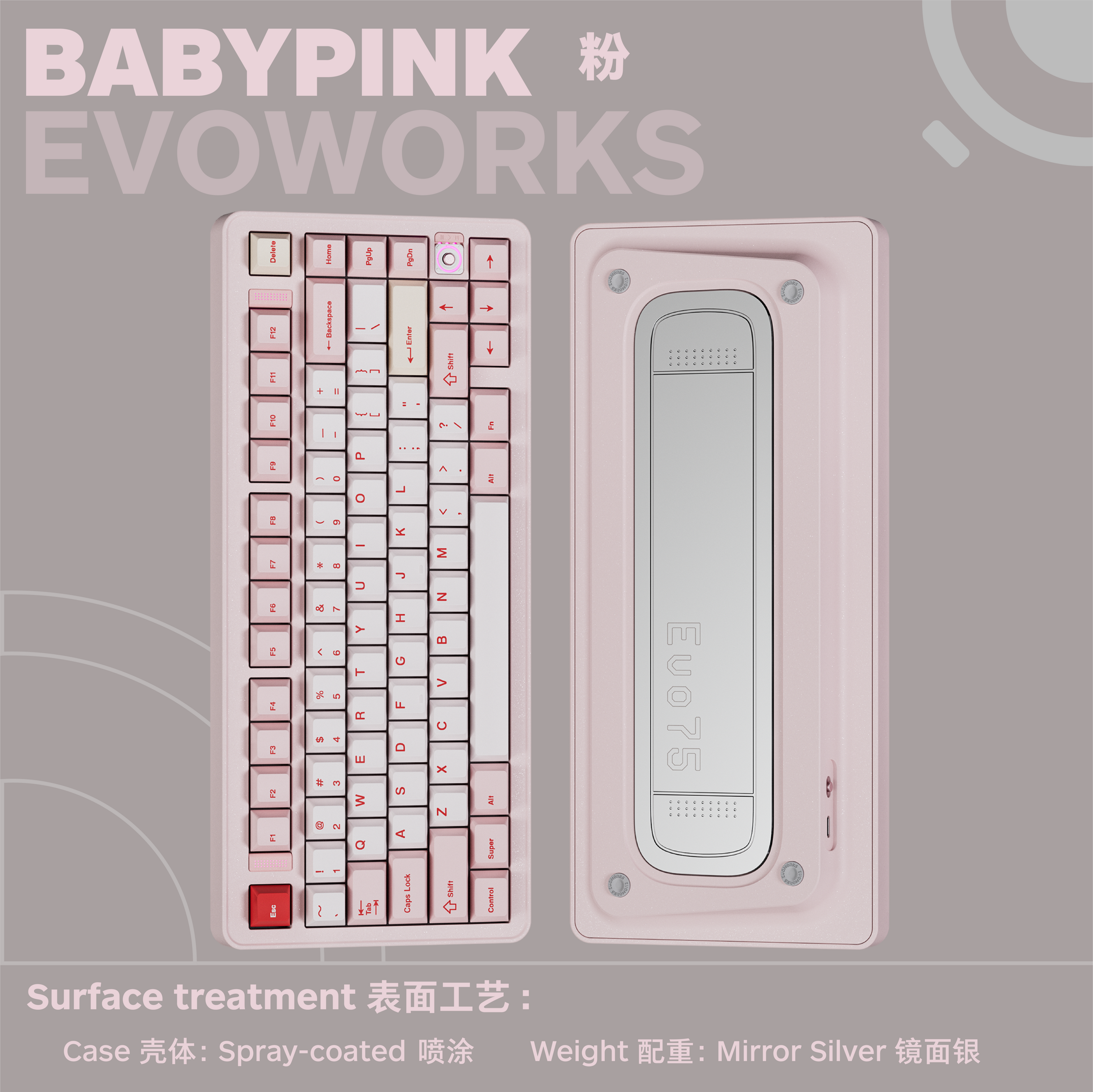 Instock] EVOWORKS Evo75 Fully Assembled Prebuilt Keyboard Kit