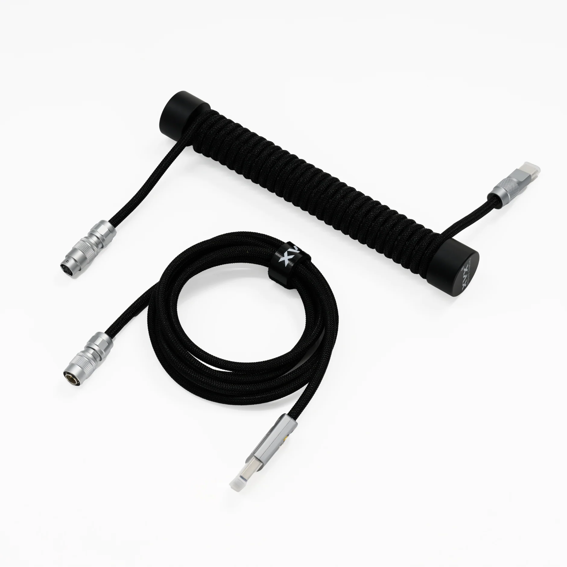 XVX Pro V2 Push-Pull Aviator Coiled USB-C Cable