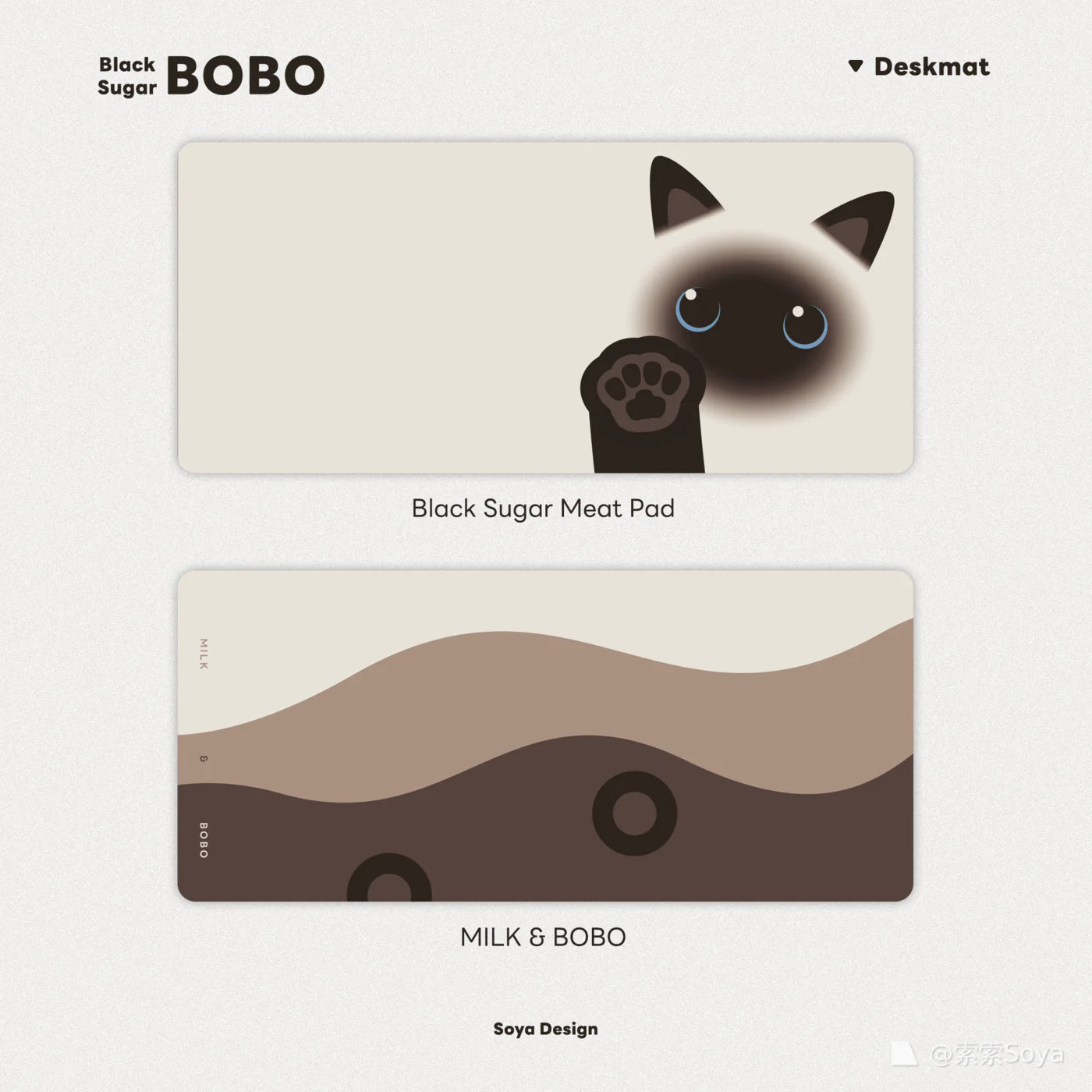 TUT Black Sugar Bobo Deskmat