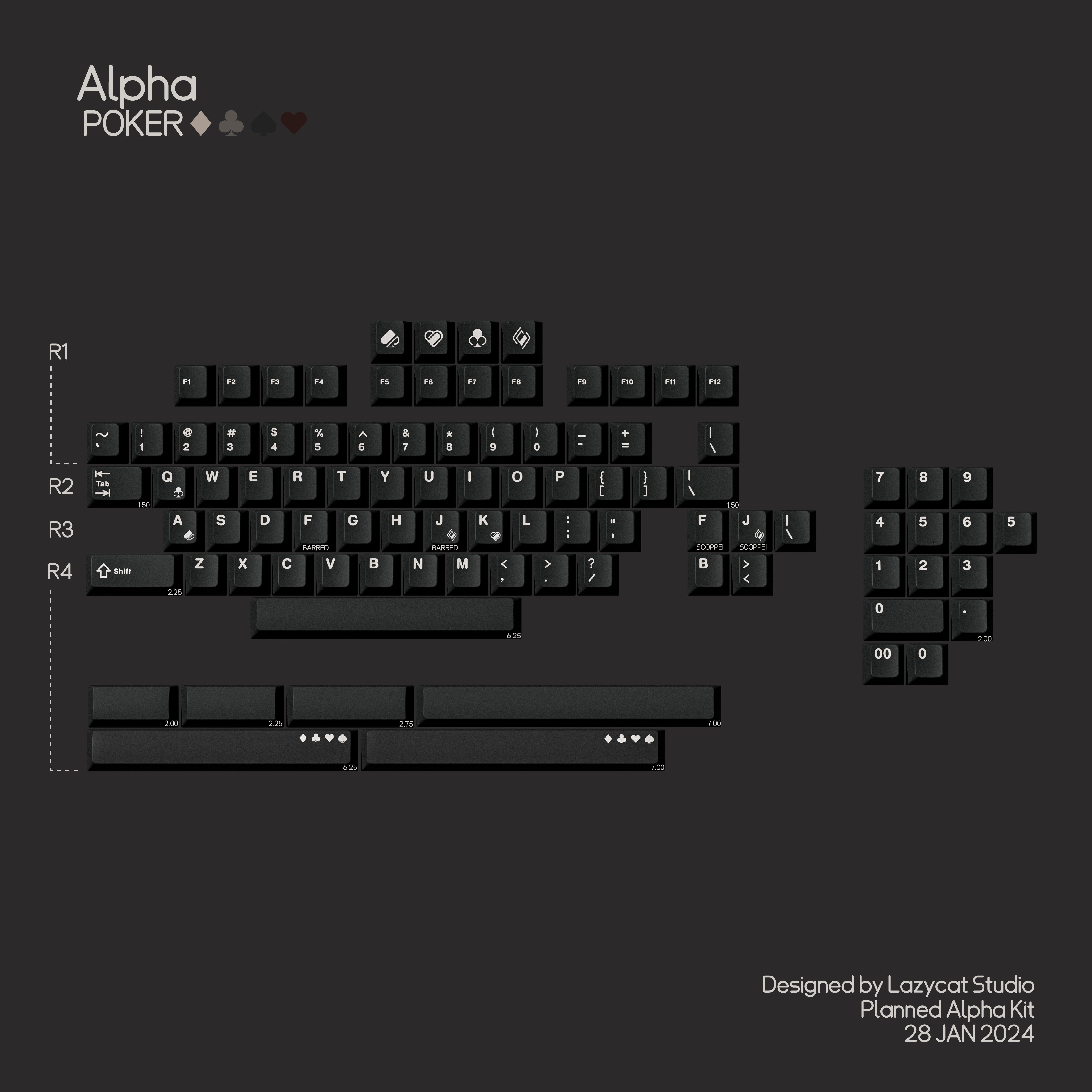 [Group Buy] MW Poker R2 Keycaps
