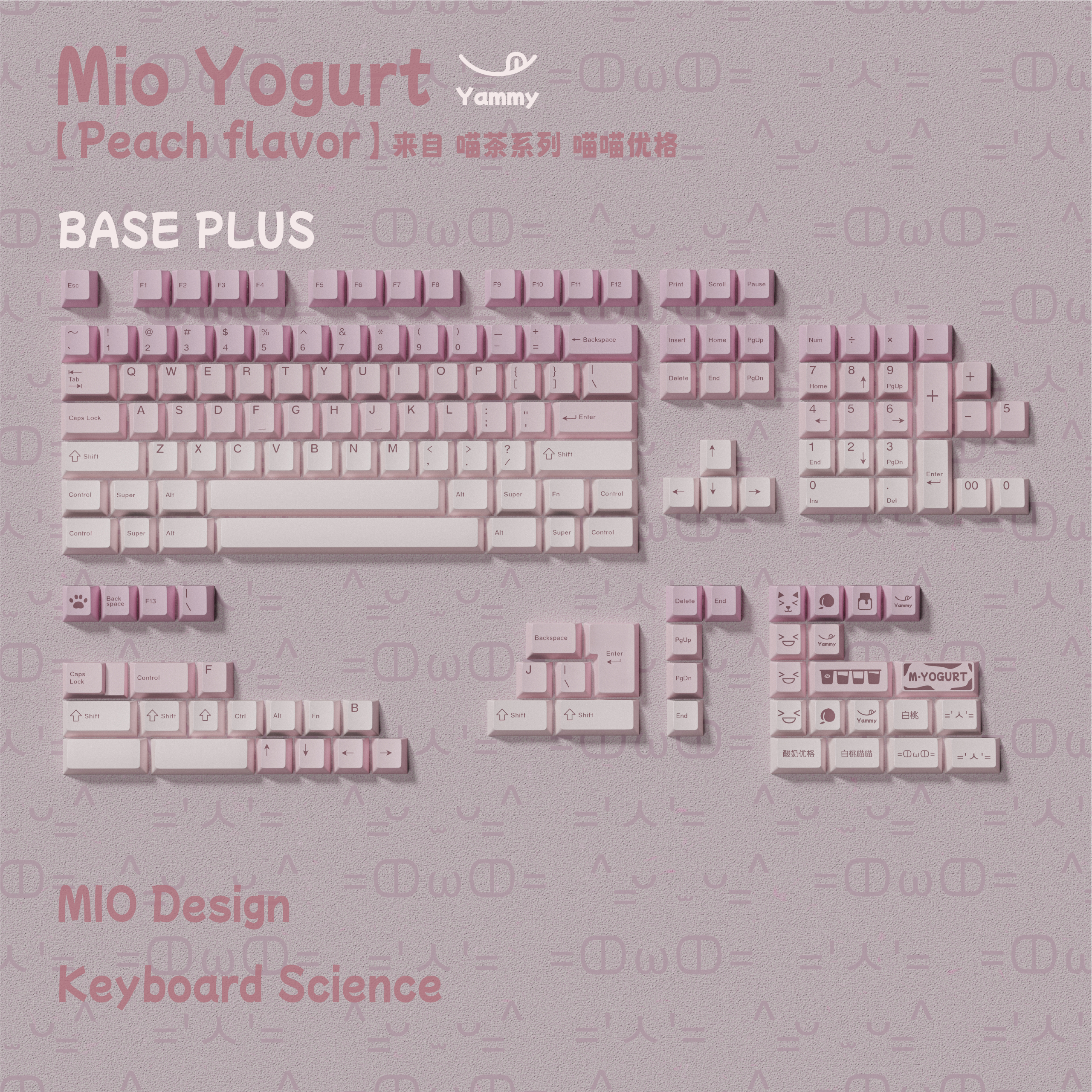 Keyboard Science Mio Yoghurt Keycaps