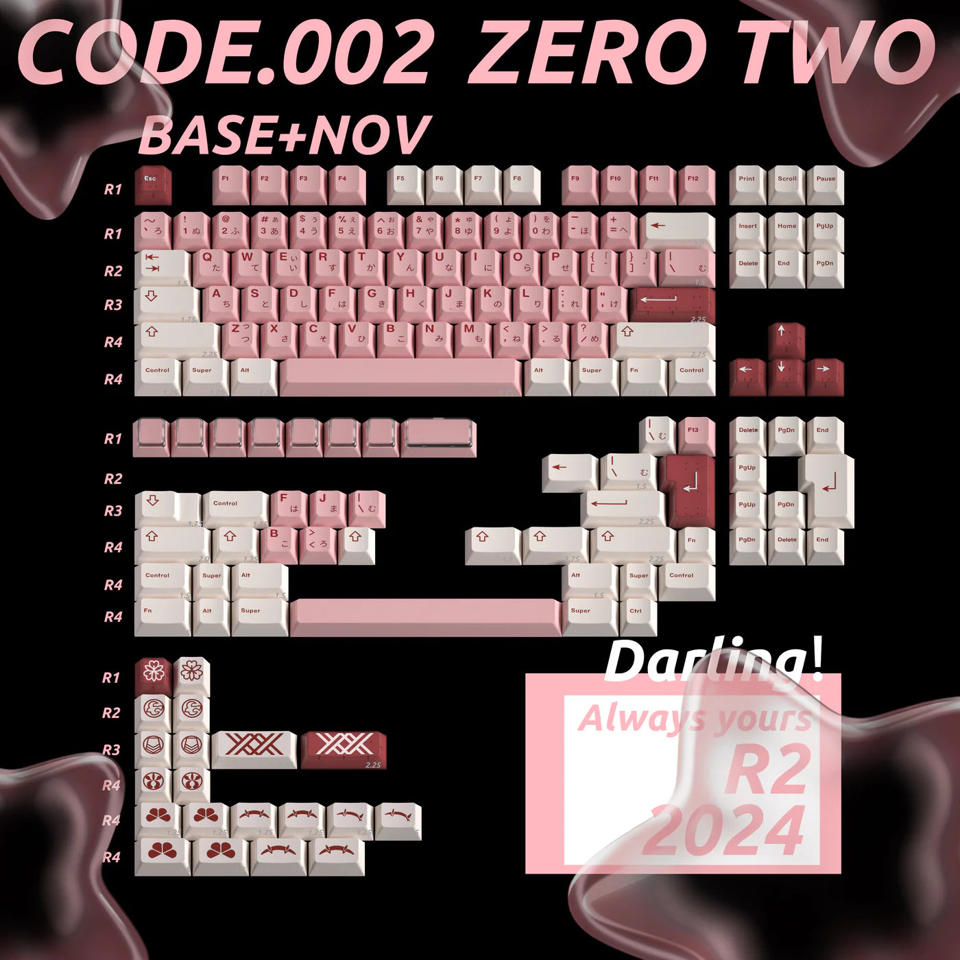 MW Zero Two R2 Keycaps