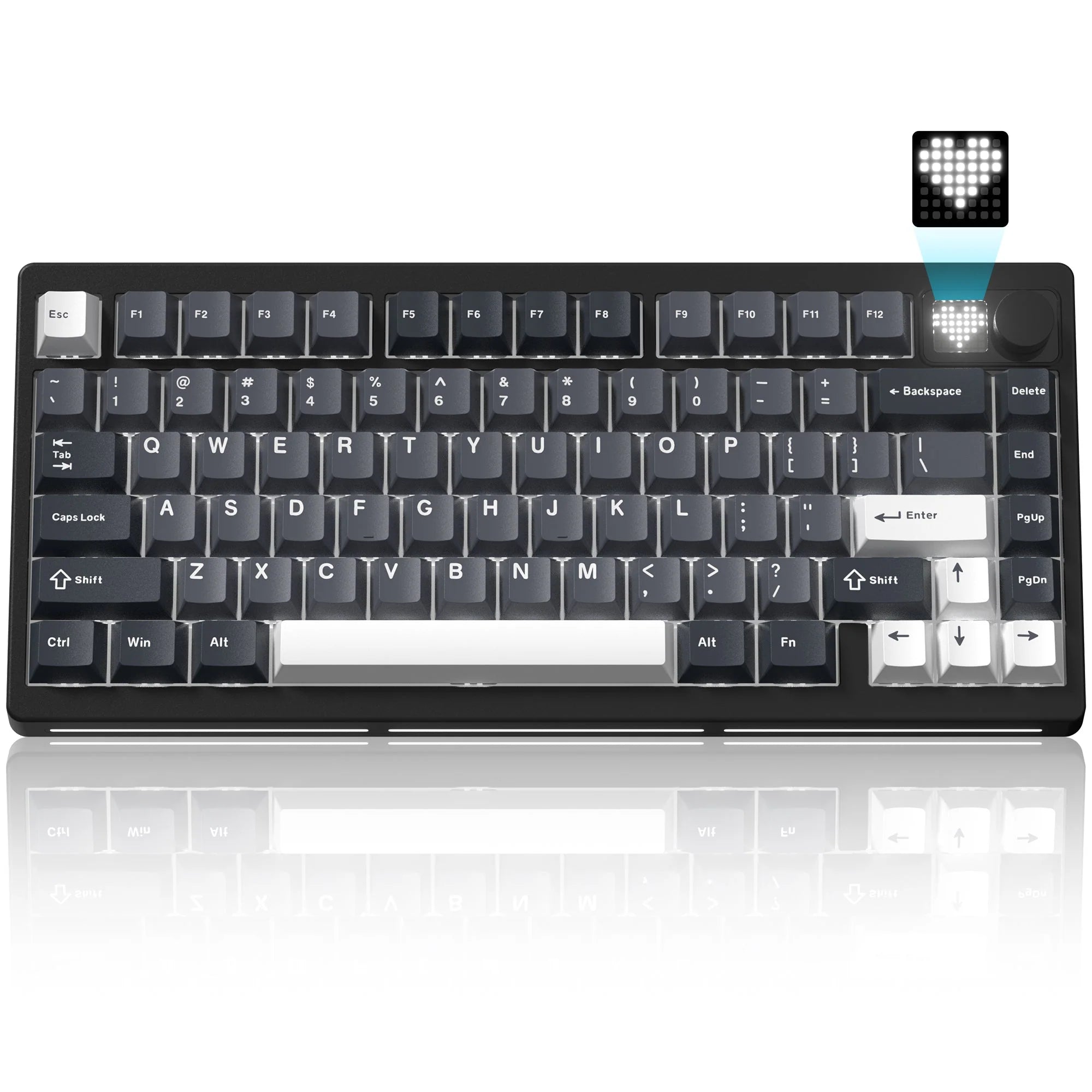 Womier MT75 Trimode with Screen and Knob Fully Assembled Keyboard