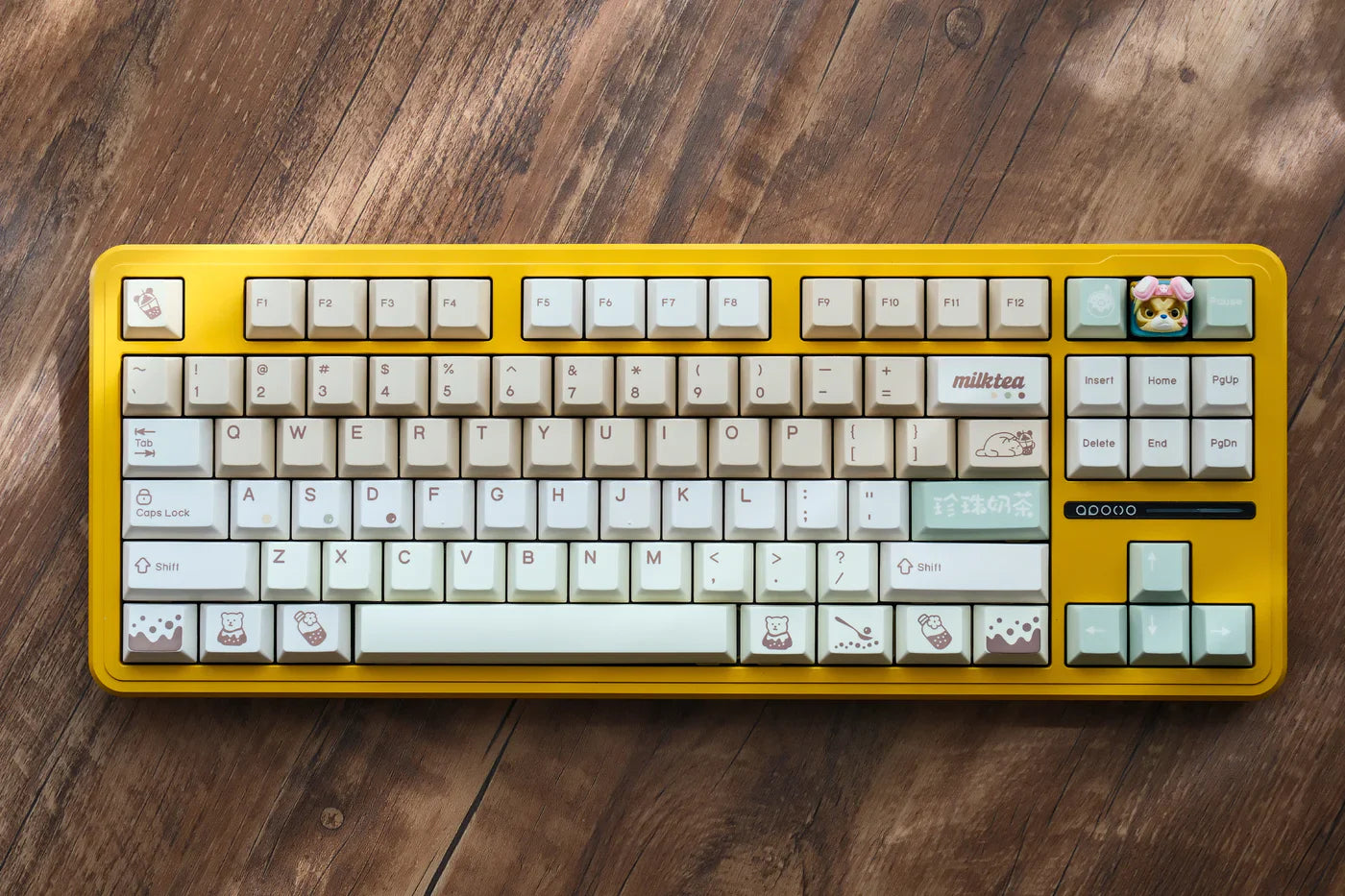 QK Pearl Milk Tea Keycaps