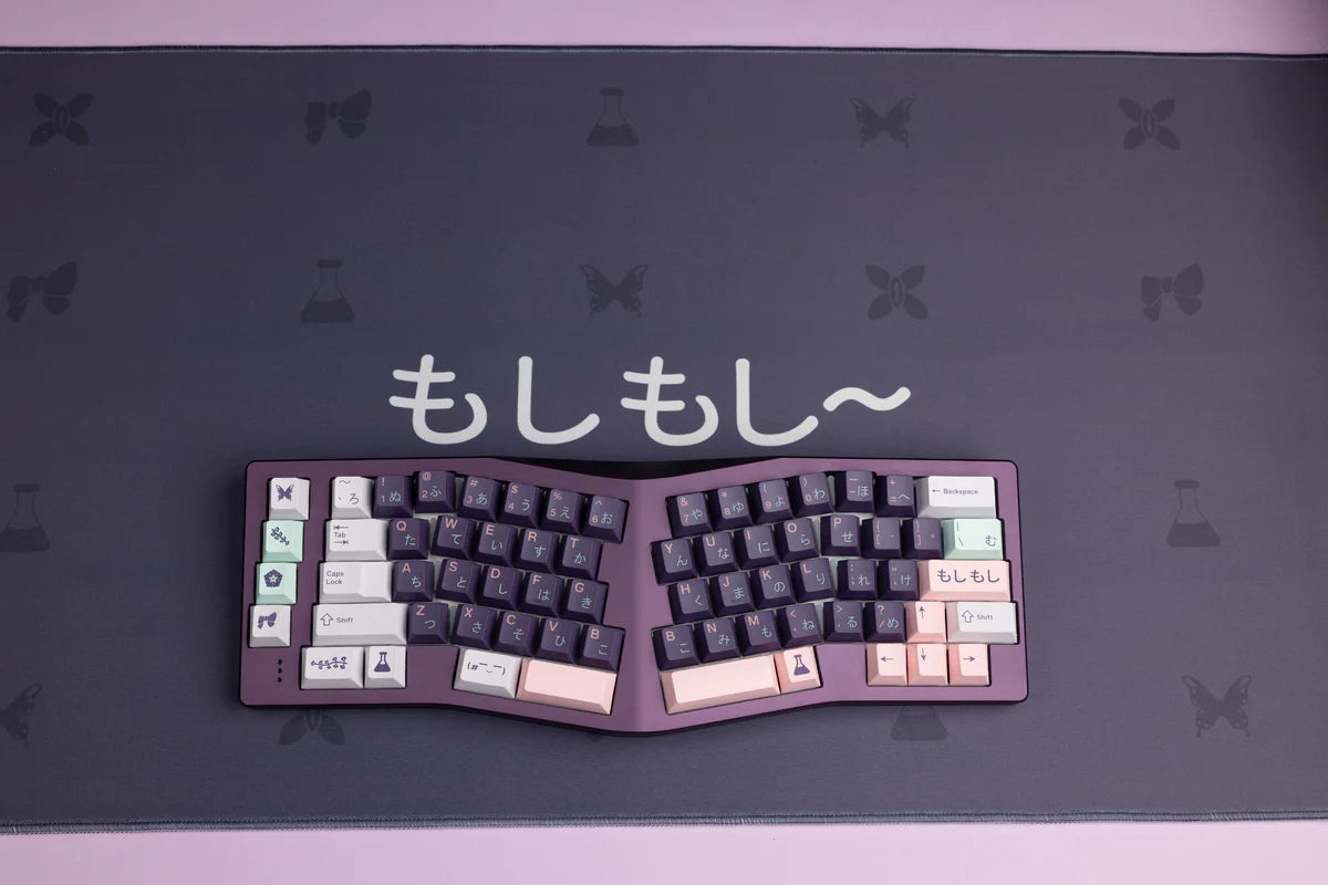 Keyboard Science Butterfly Girl Deskmat