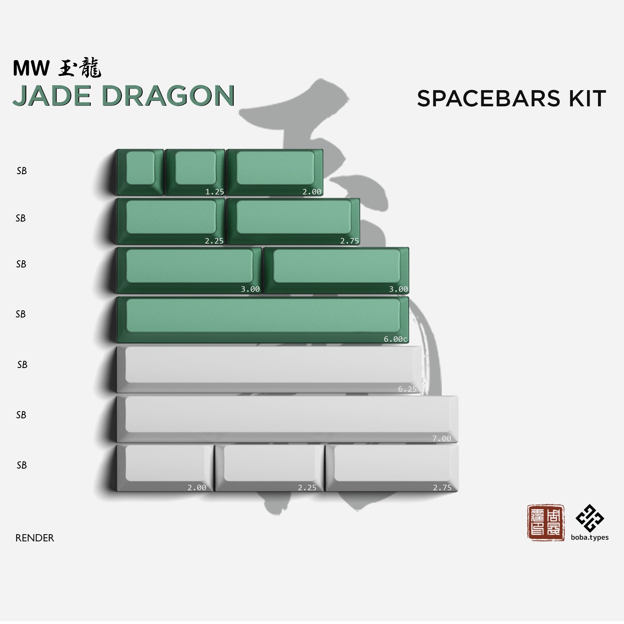 [Group Buy] MW Jade Dragon Keycaps