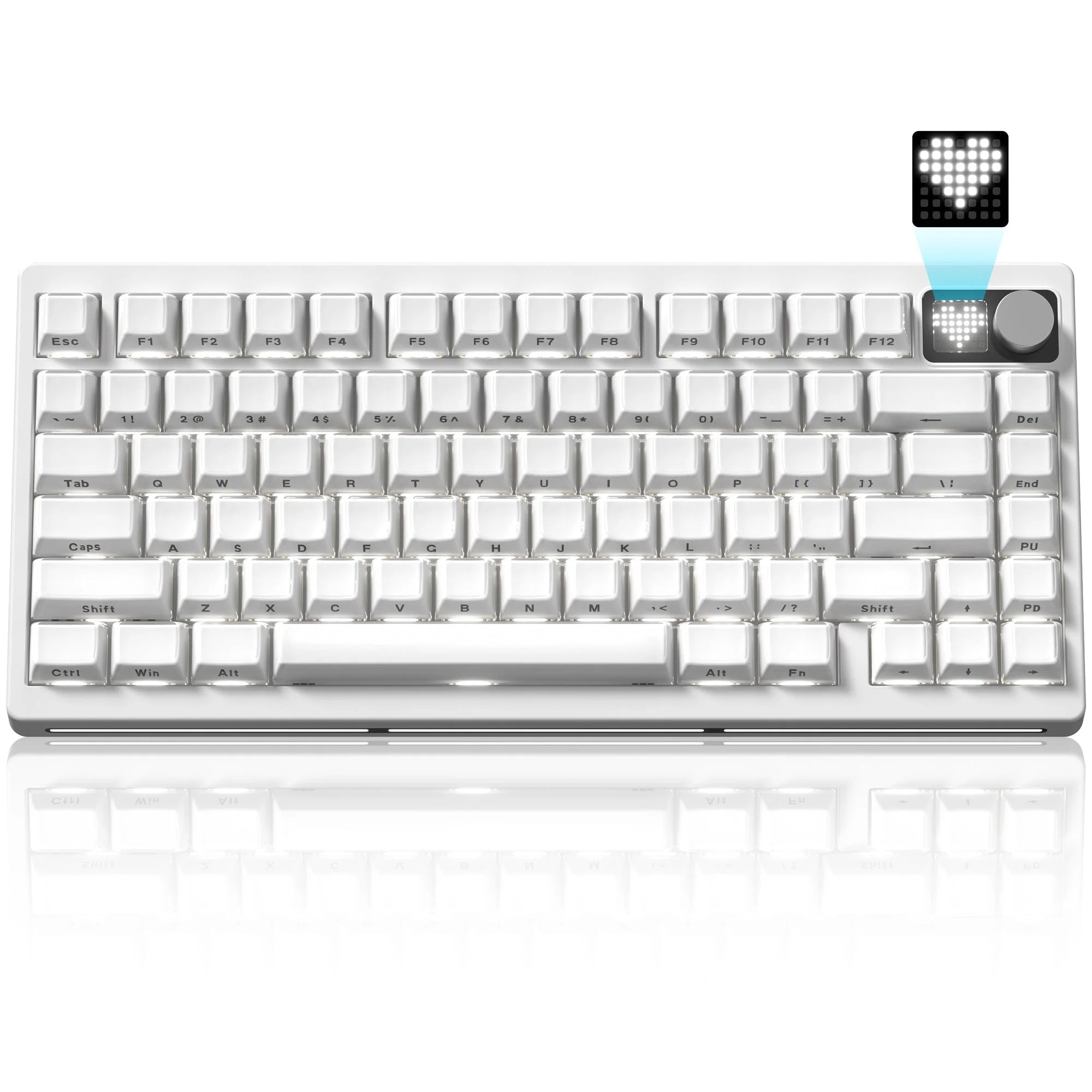 Womier MT75 Trimode with Screen and Knob Fully Assembled Keyboard